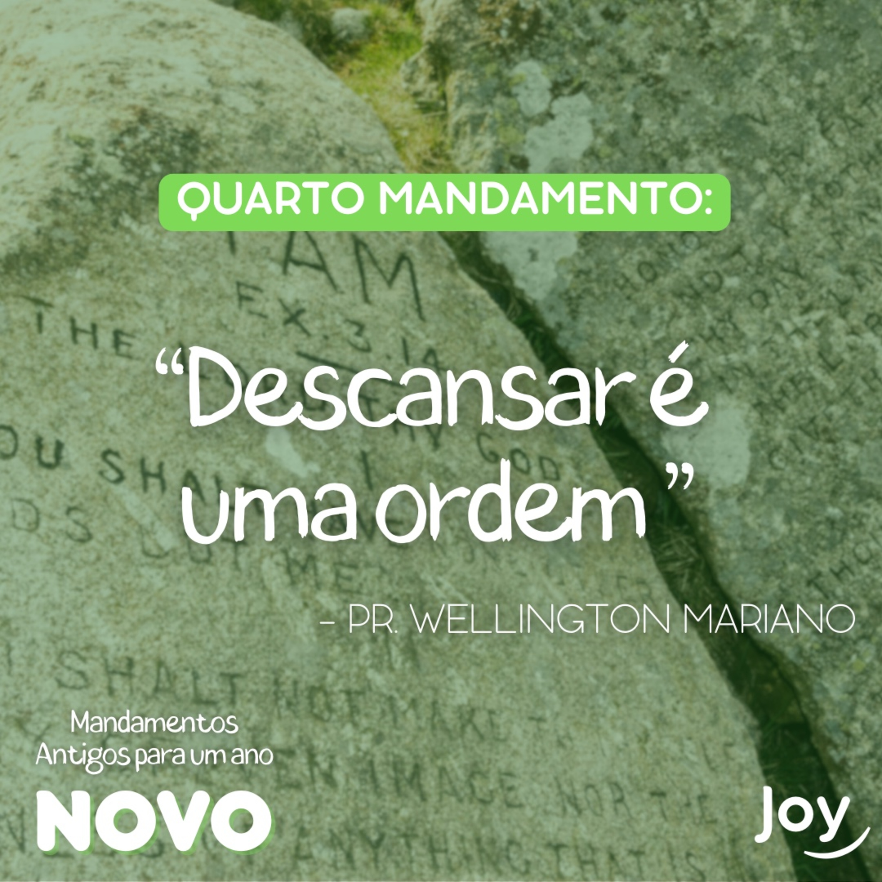 "QUARTO MANDAMENTO: DESCANSAR É UMA ORDEM” - Pr. Wellington Mariano I Igreja Joy episode artwork