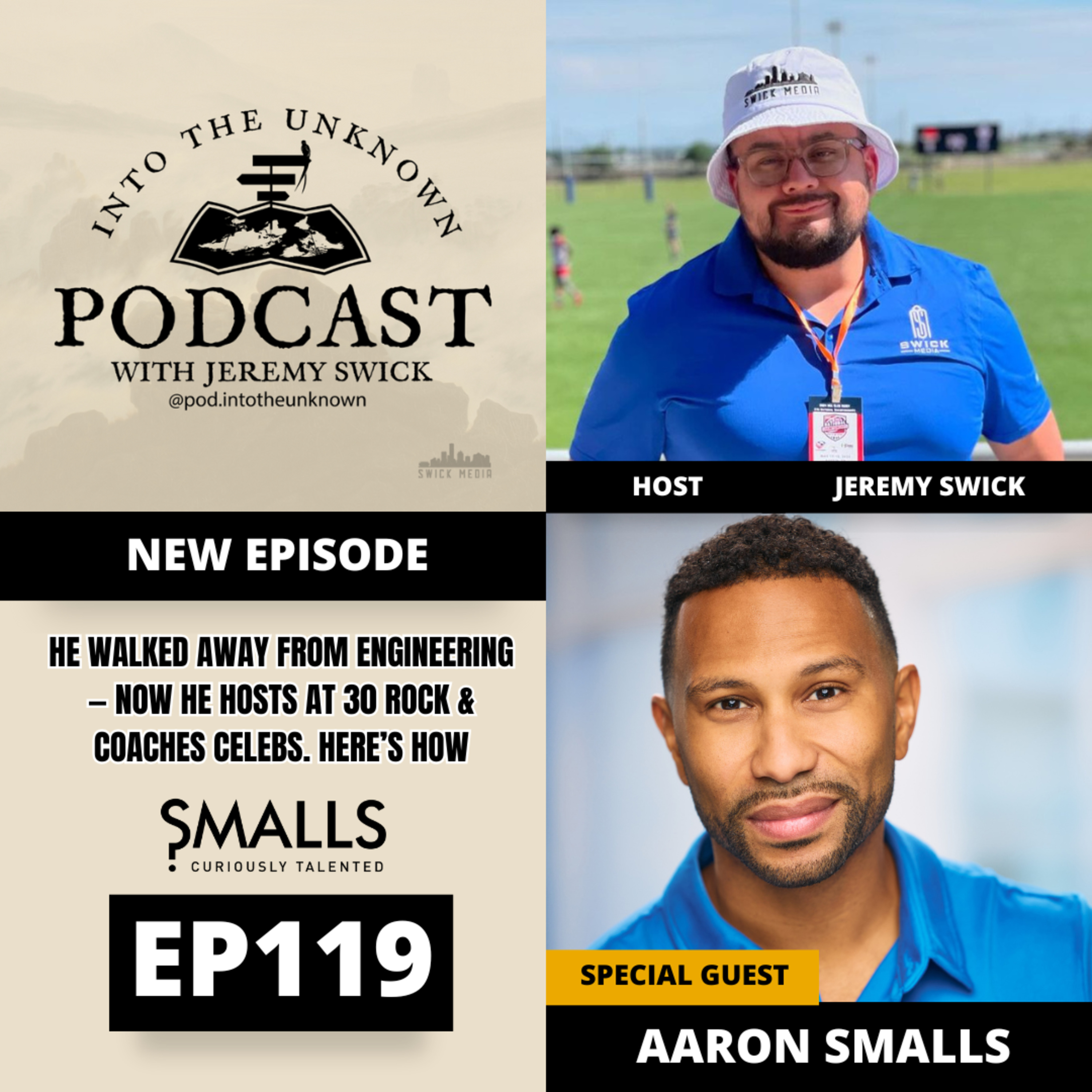 EP119: He Walked Away From Engineering—Now He Hosts At 30 Rock & Coaches Celebs. Here’s How. episode artwork