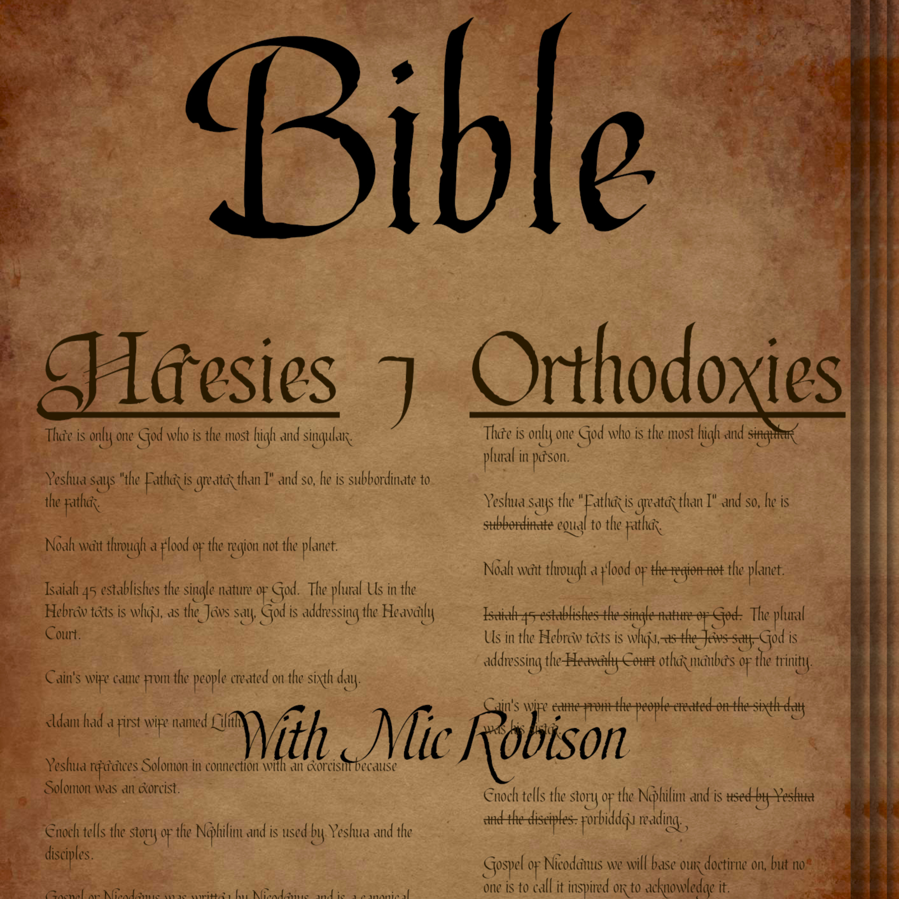 Episode 0 - Introducing the Bible Heresies and Orthodoxies Podcast episode artwork