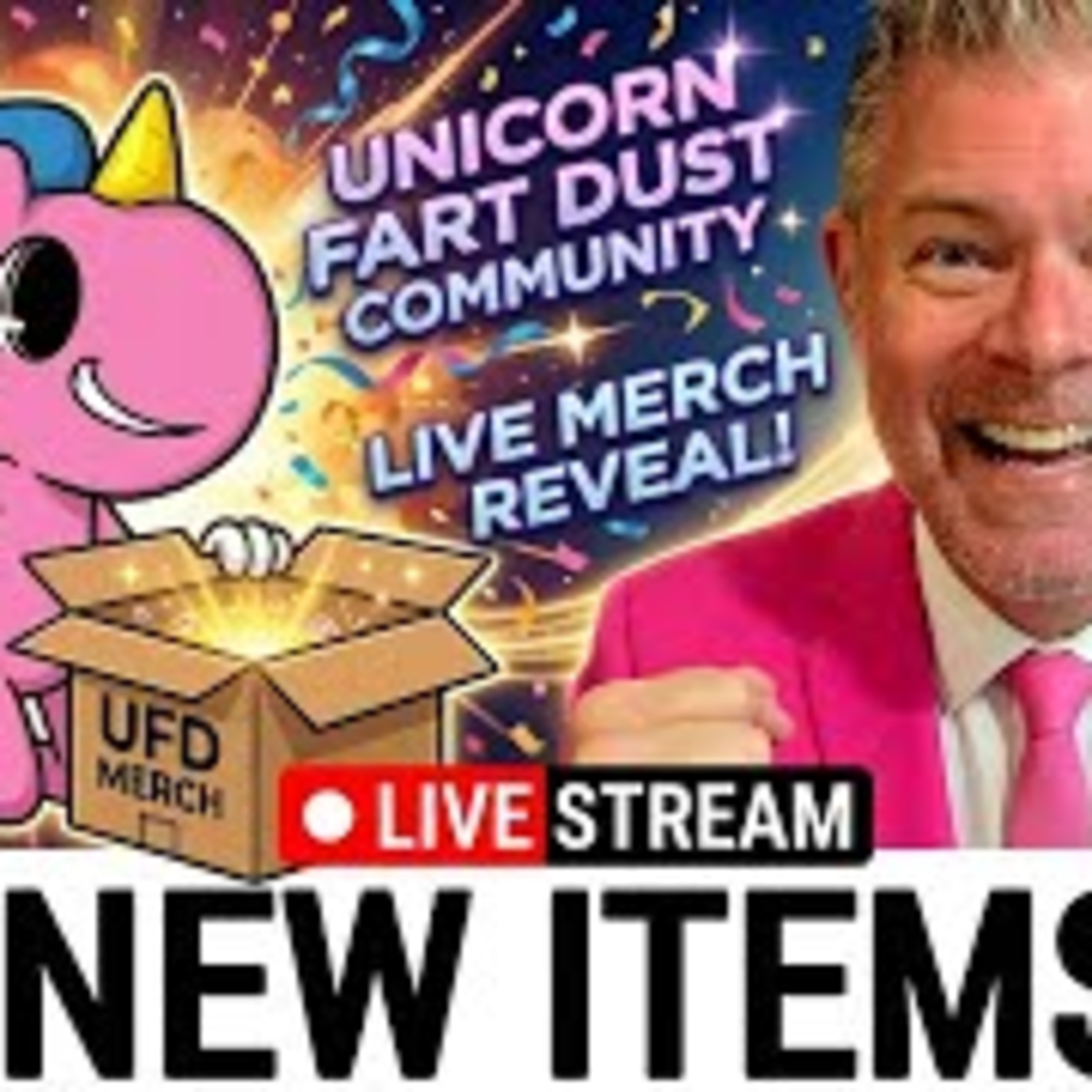 LIVE: The Ultimate UNICORN FART DUST Merch Reveal!