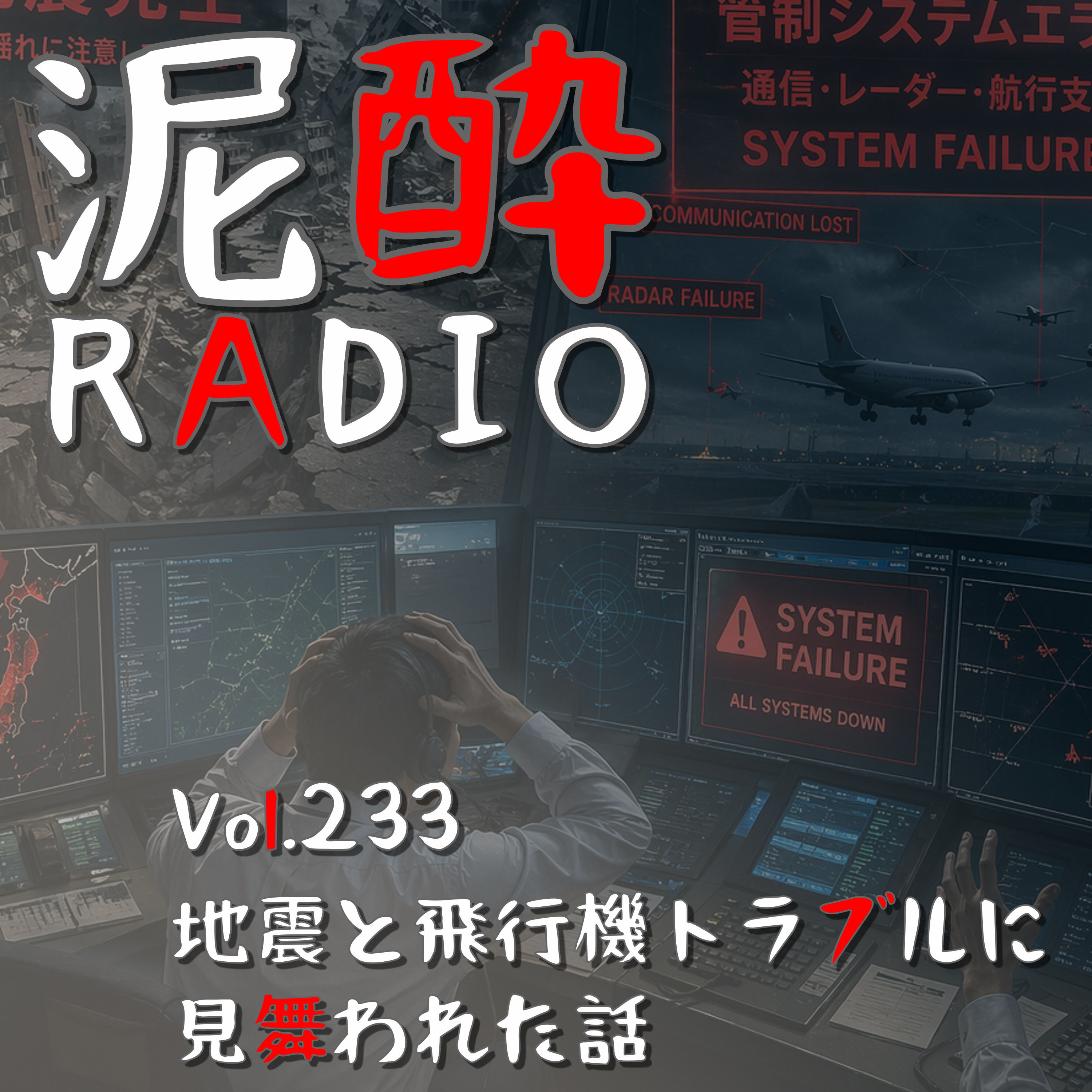 Vol.233 地震と飛行機トラブルに見舞われた話｜青森遠征中の突然の出来事に驚愕…トラブルの渦中でみた「プロの仕事」を語りたい｜青天の霹靂/OIRASE BEER episode artwork