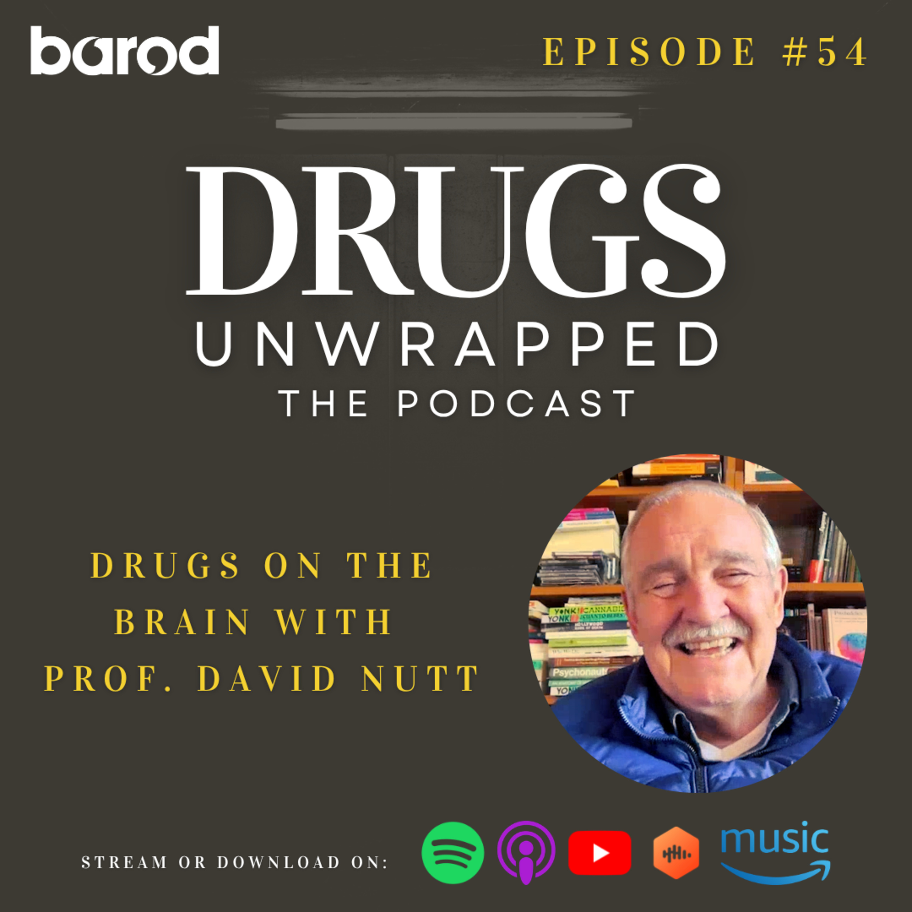 Drugs on the brain with Professor David Nutt episode artwork