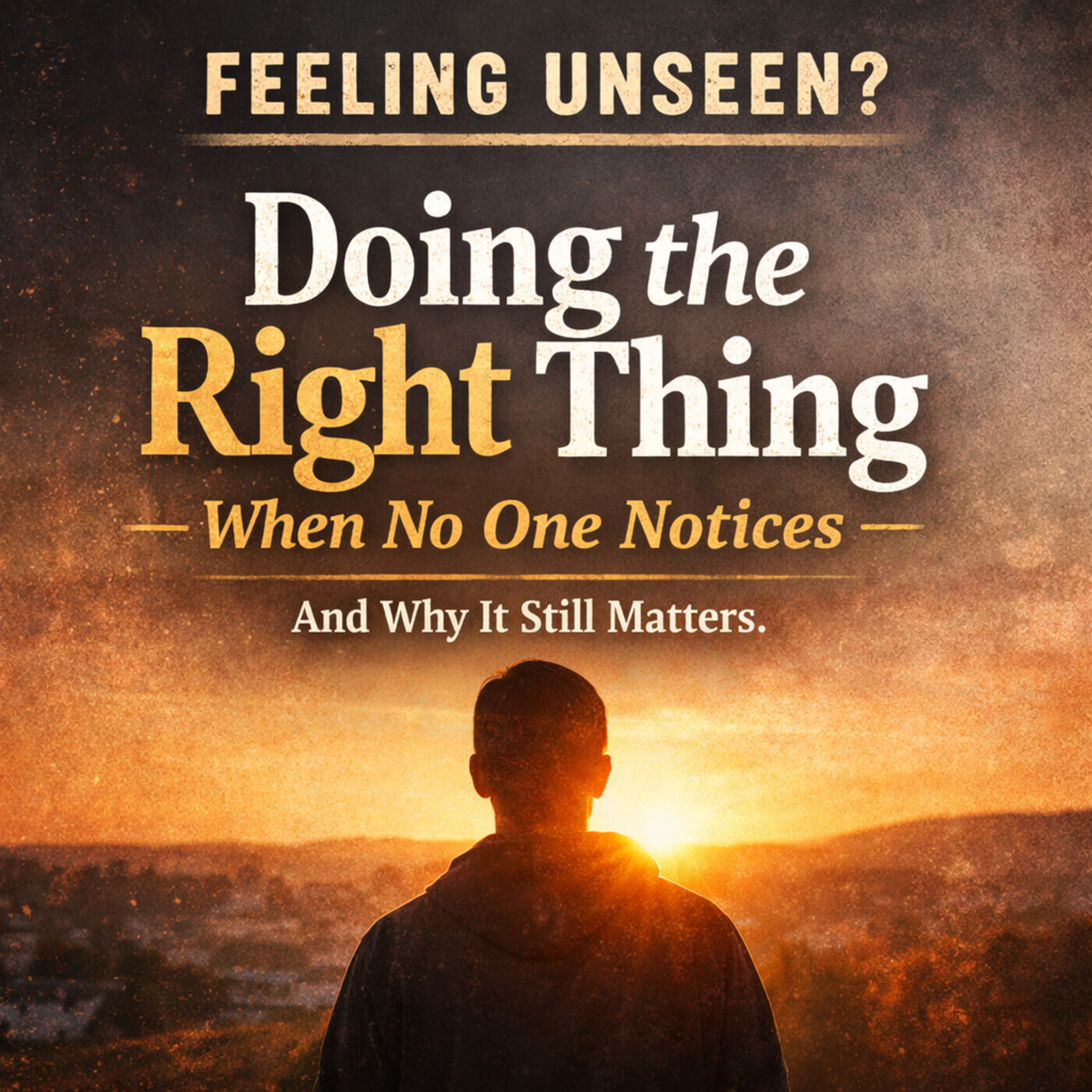 Doing the Right Thing When No One Notices (And Why It Still Matters) episode artwork