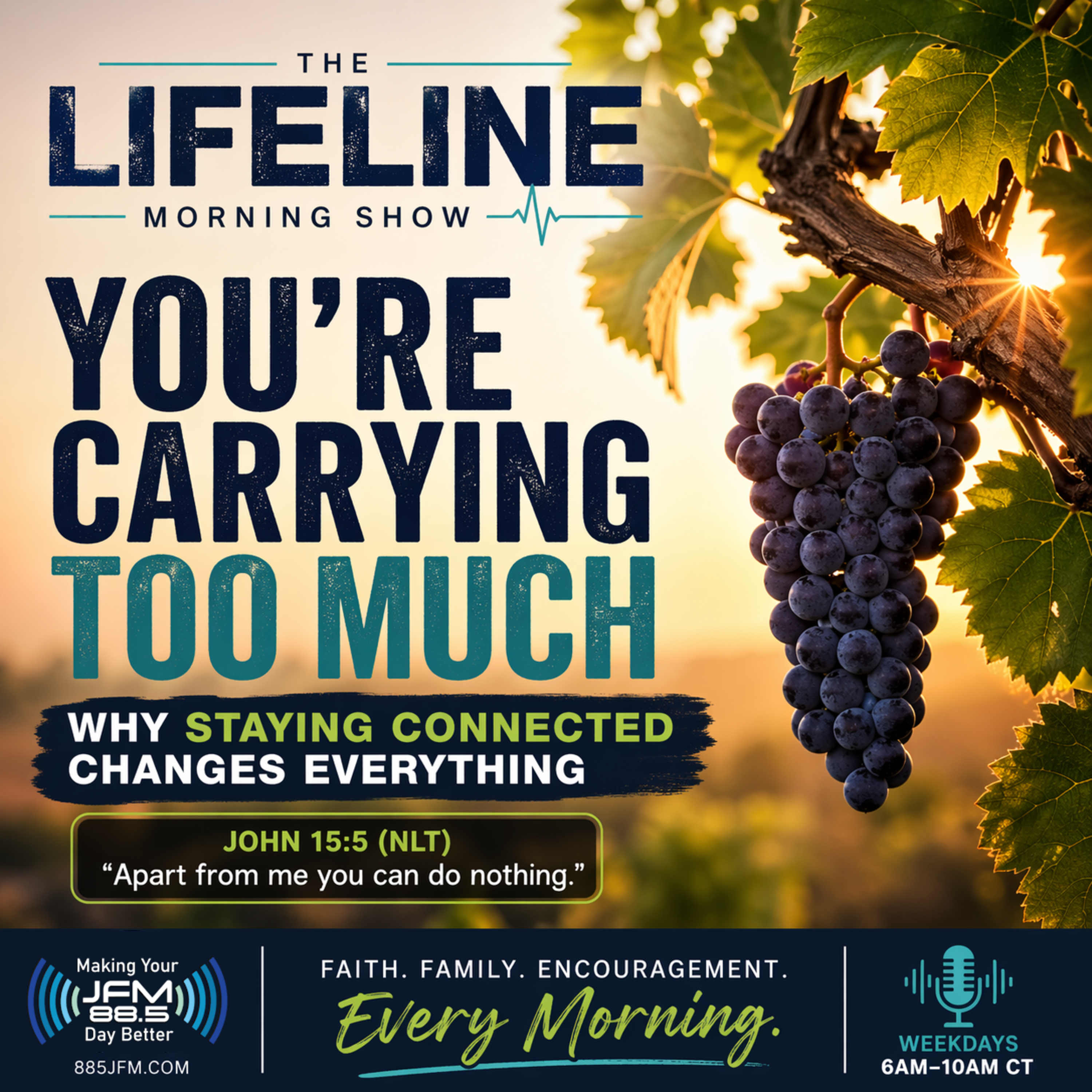 You’re Carrying Too Much: Why Staying Connected Changes Everything (John 15:5) episode artwork
