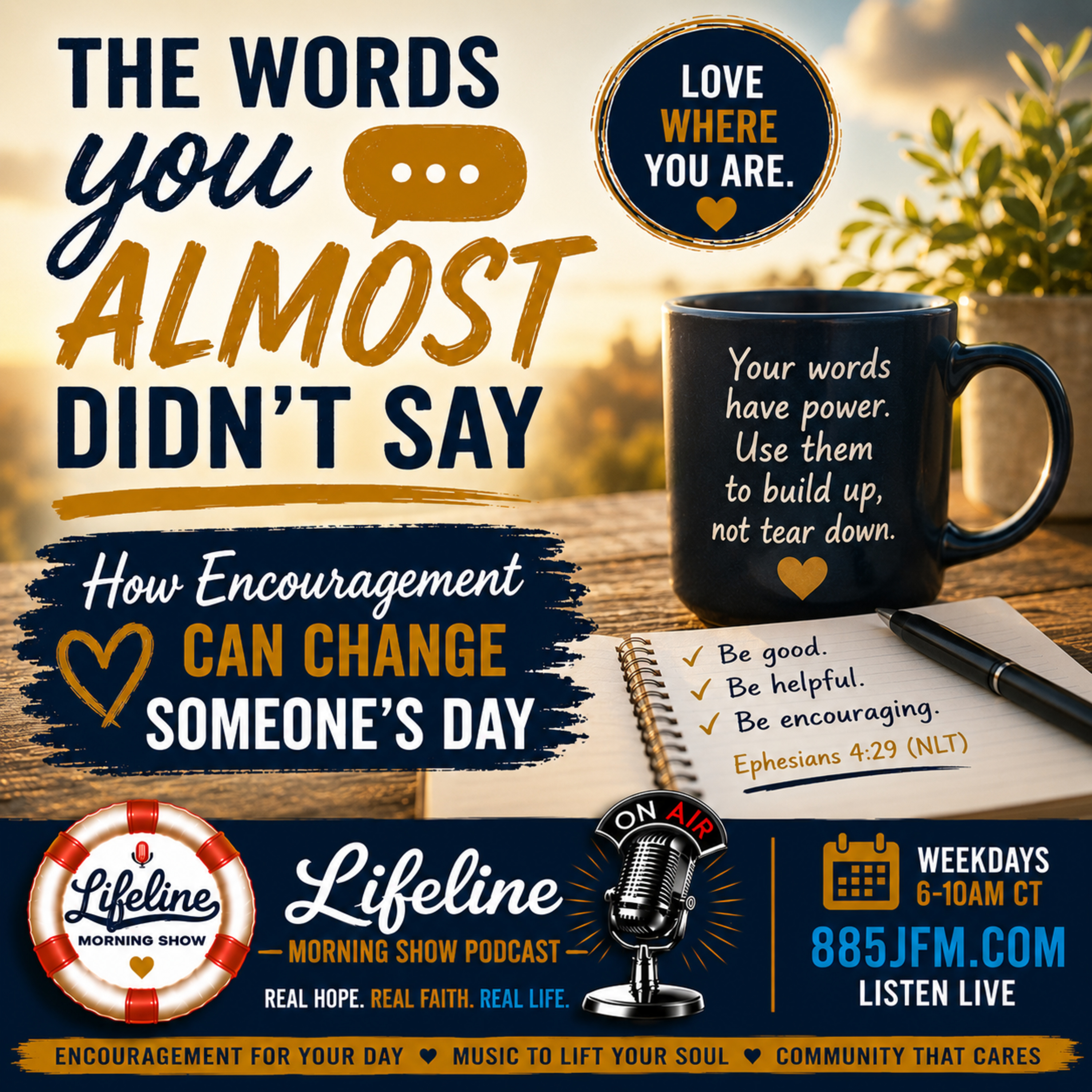 The Words You Almost Didn't Say | How Encouragement Can Change Someone's Day episode artwork