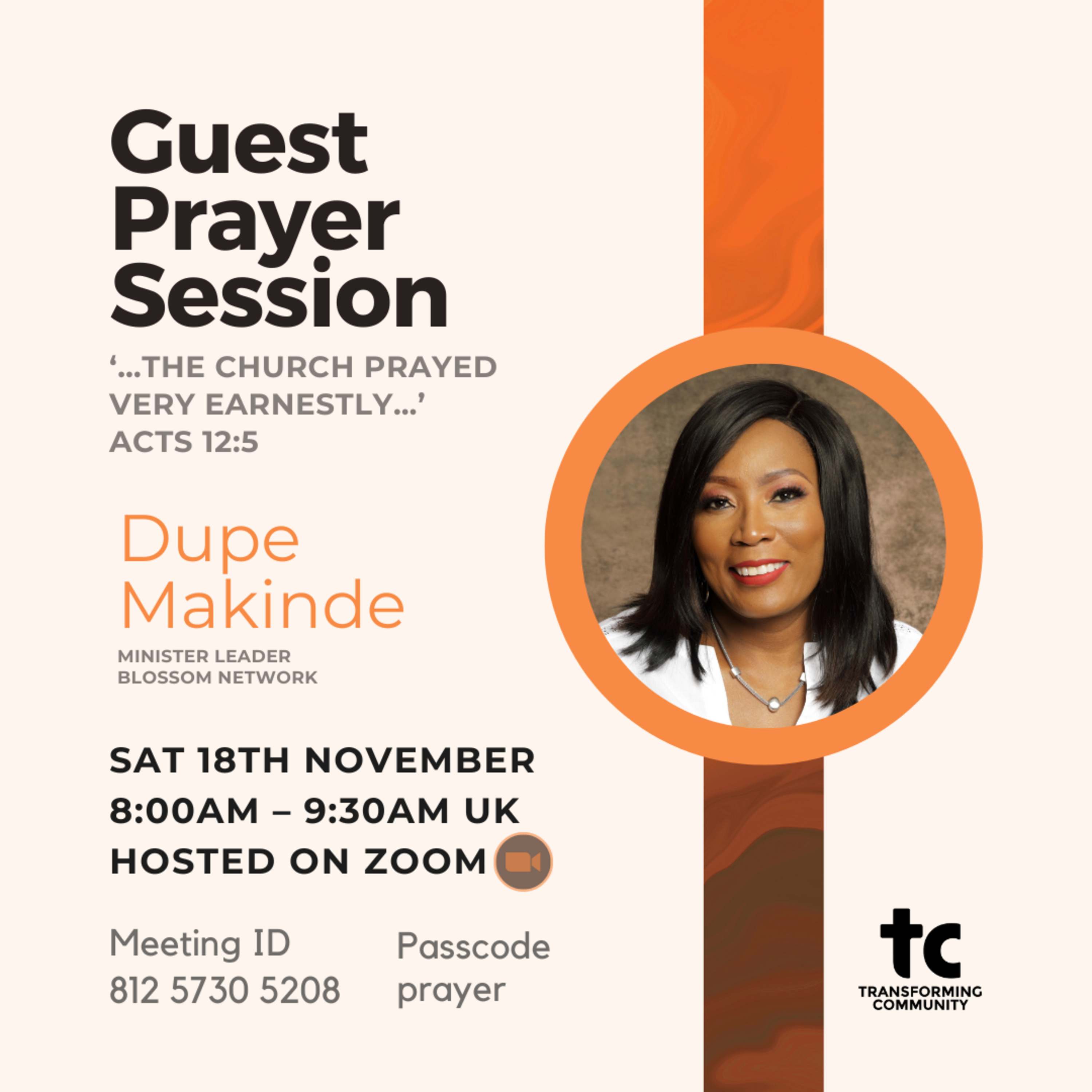2023.11.18 Guest Prayer Session with Dupe Makinde episode artwork