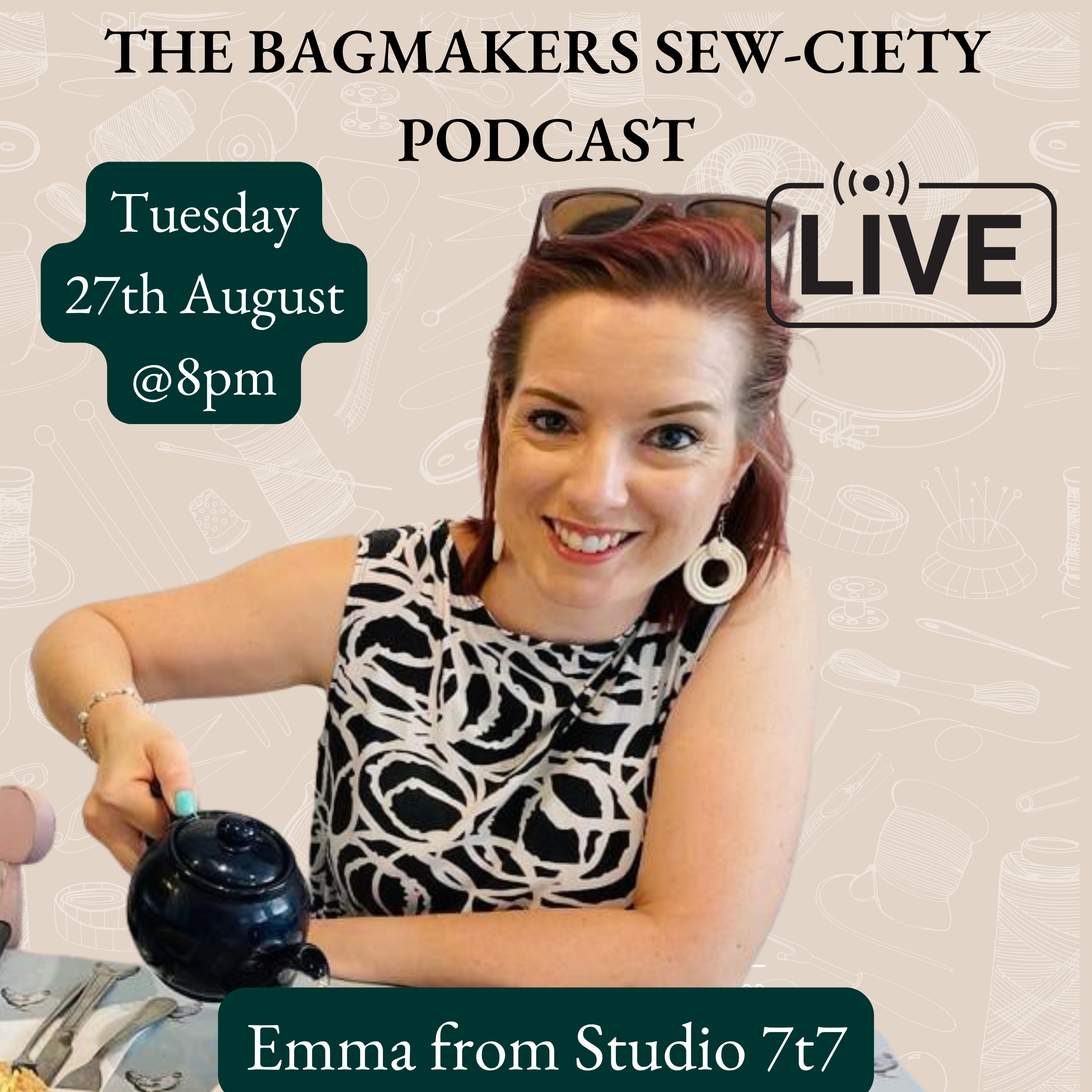 Bag Makers Sew-Ciety Podcast - Chat with Emma from Studio 7T7 episode artwork