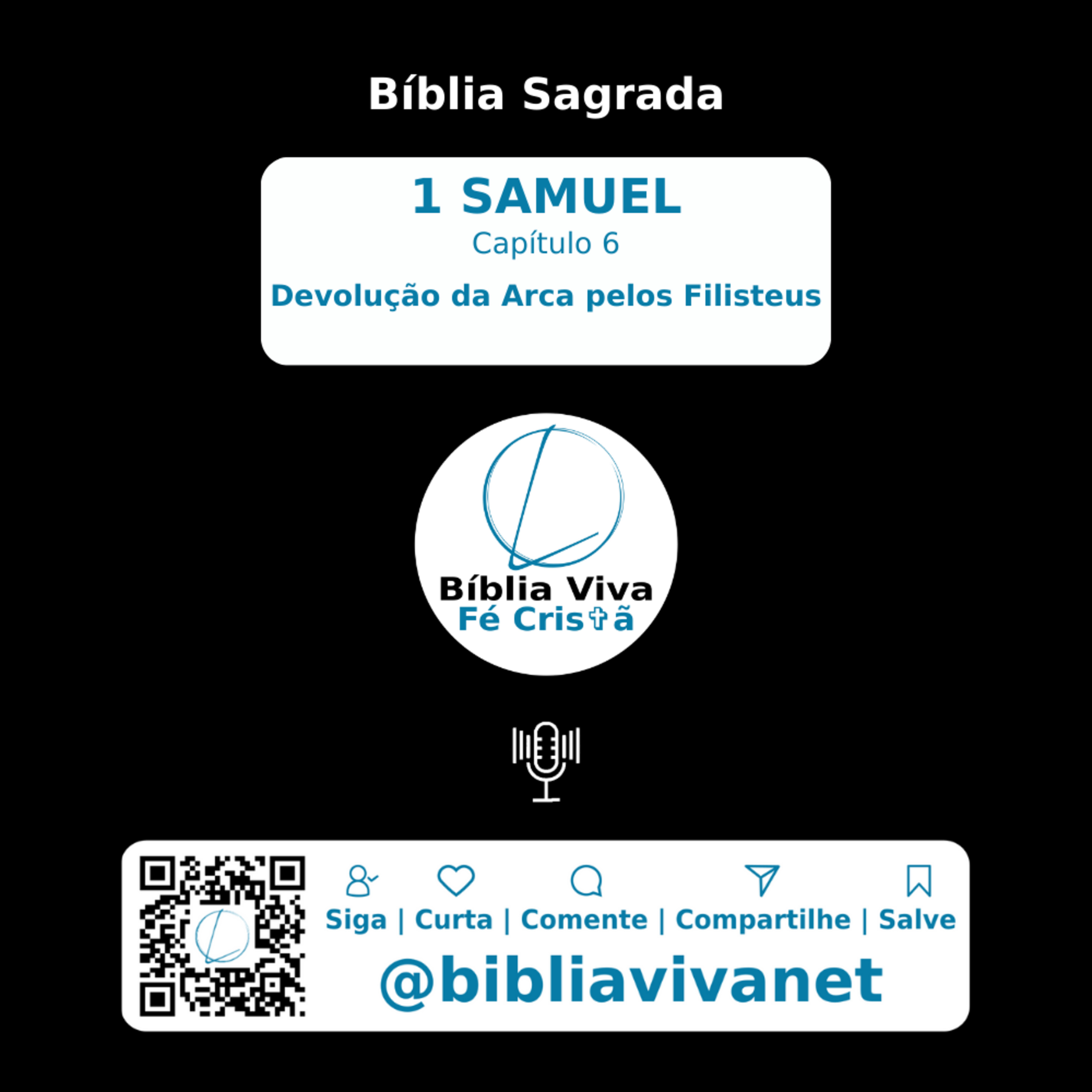 Bíblia Sagrada 1 SAMUEL Capítulo 6: Devolução da Arca pelos Filisteus #DevoluçãoDaArca #Pragas #Filisteus episode artwork