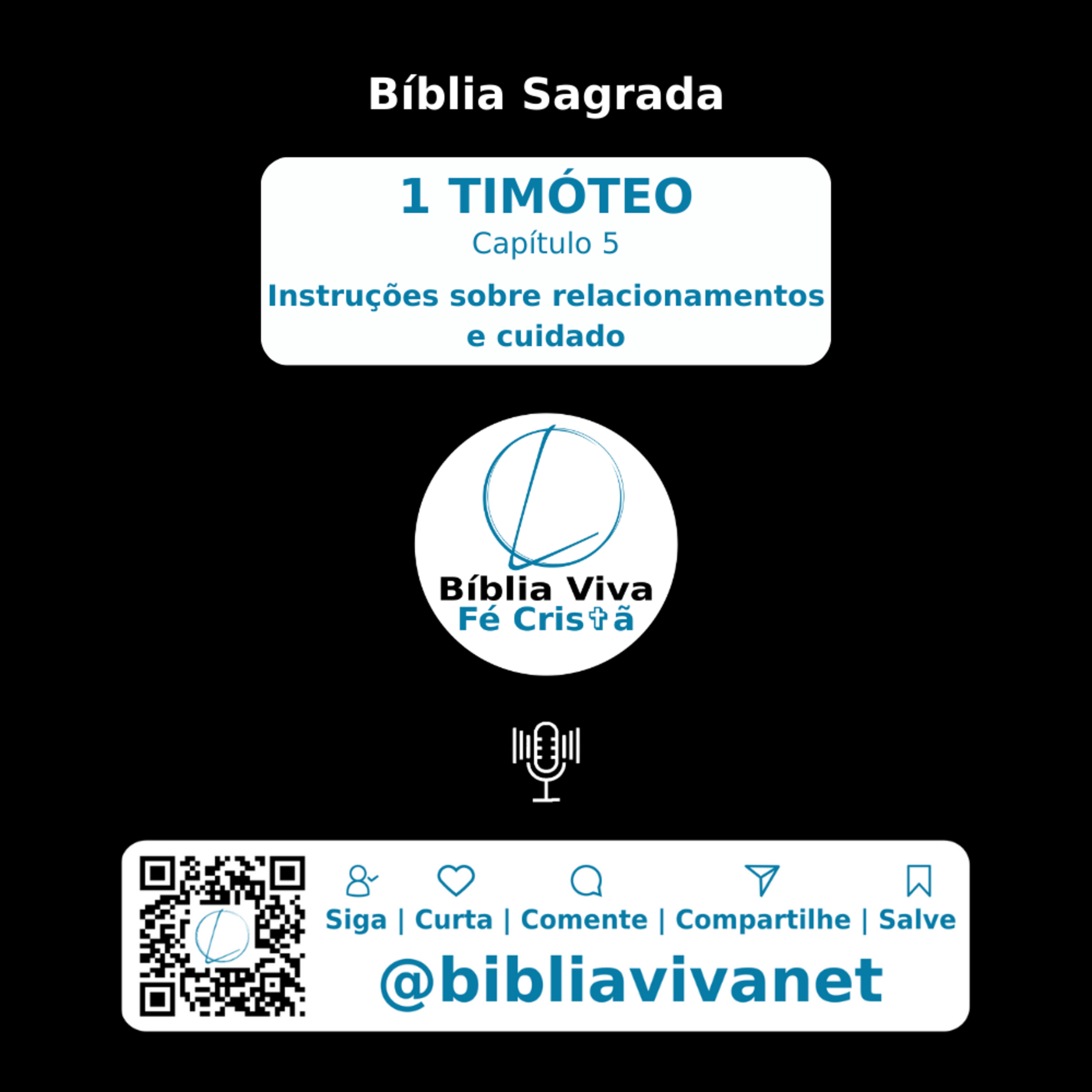 Bíblia Sagrada 1 TIMÓTEO Capítulo 5: Instruções sobre relacionamentos e cuidado #Relacionamentos #Cuidado #Discernimento episode artwork