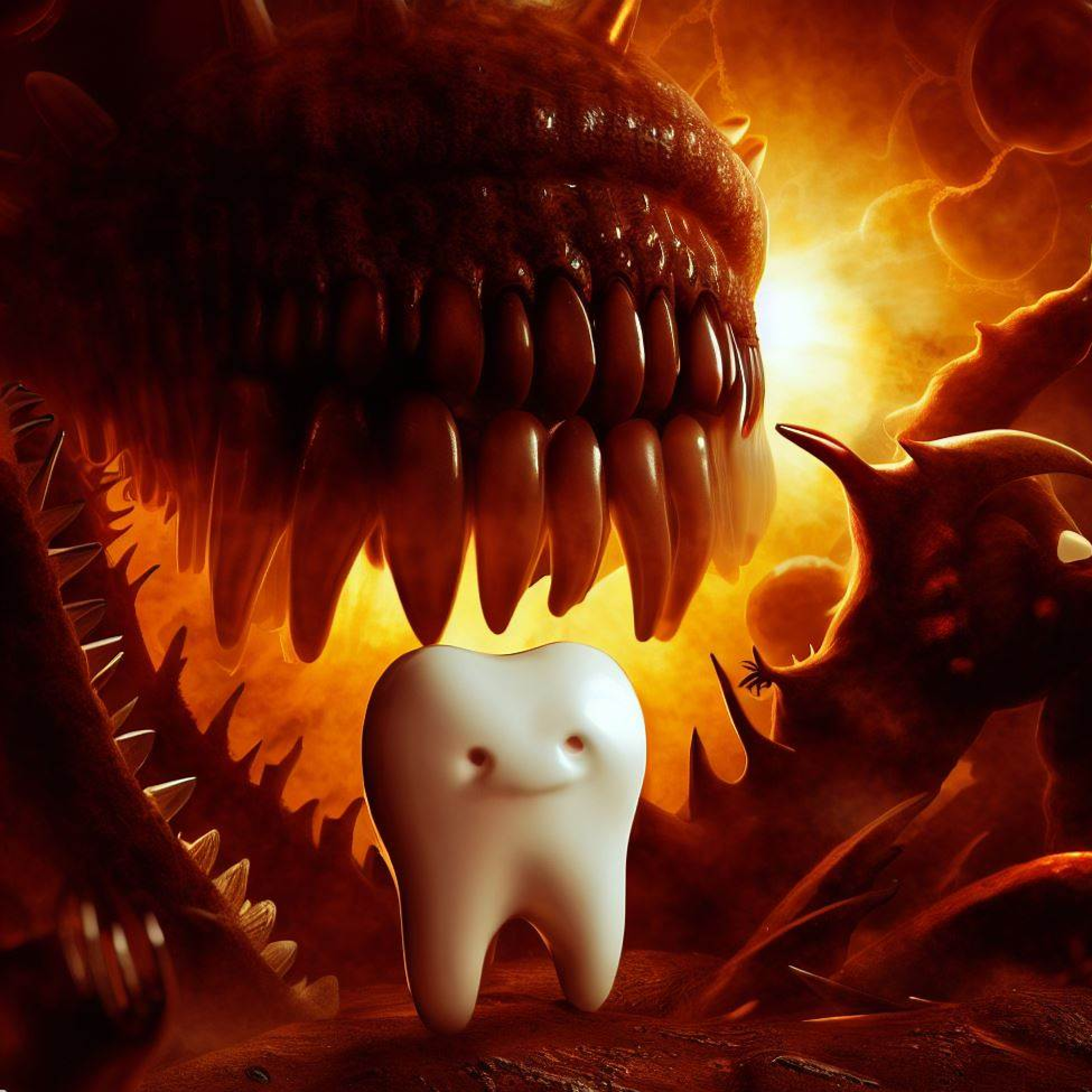 Пёс заходит в пещеру