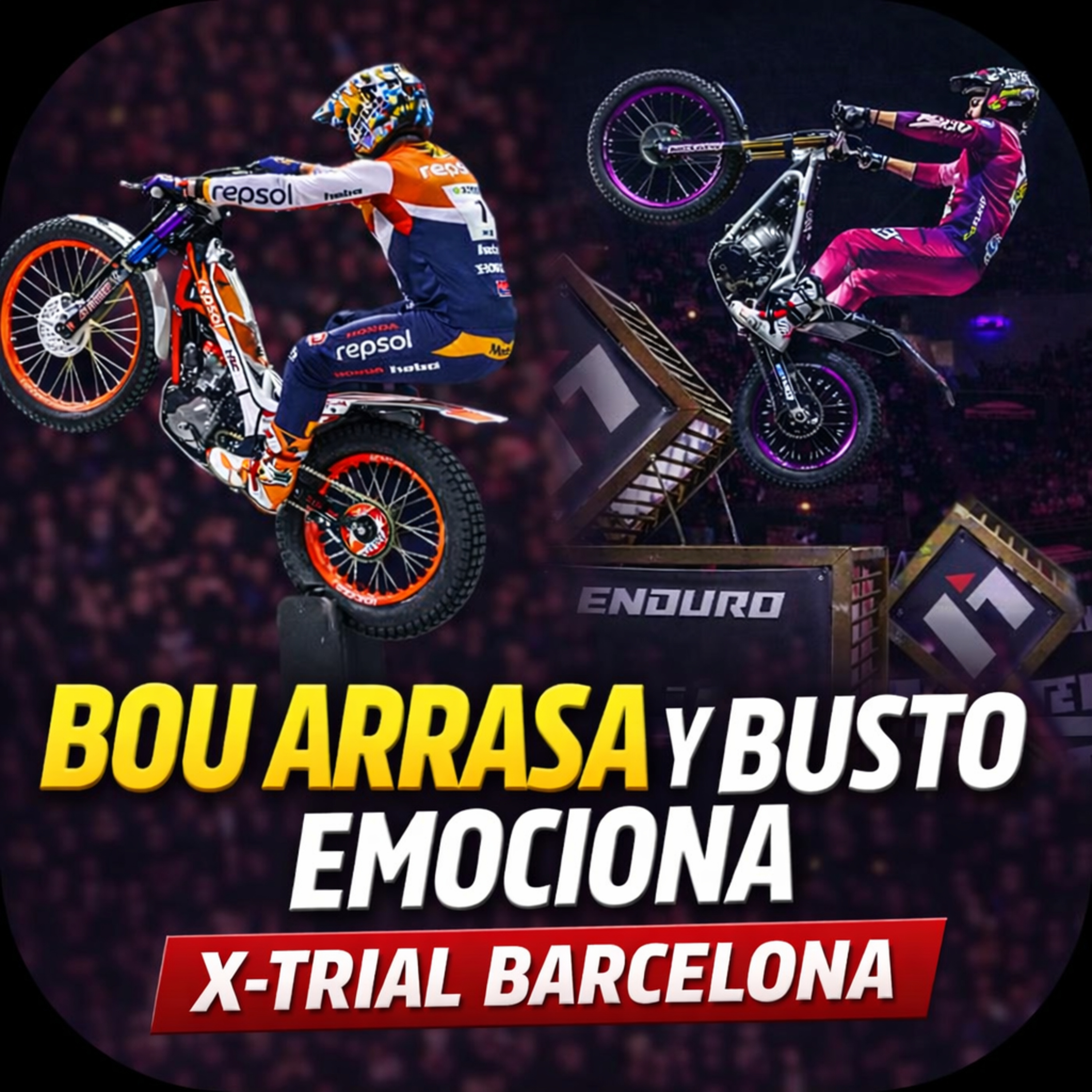 Post X-Trial Barcelona: Toni Bou arrasa y es casi campeón Jaime Busto emociona y recorta a Marcelli episode artwork