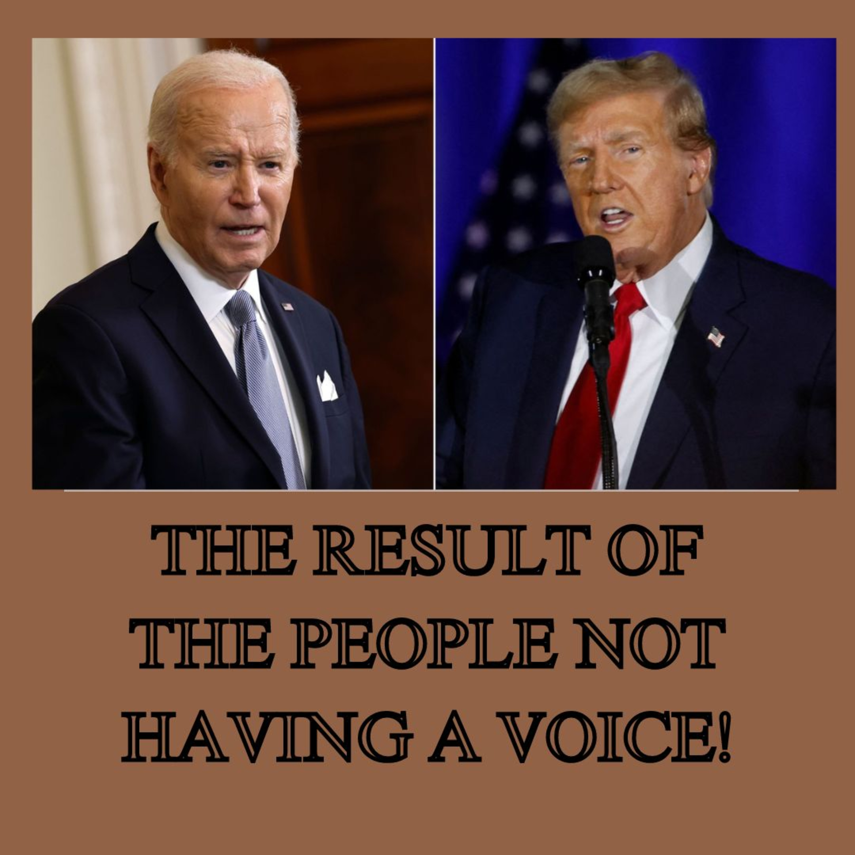 The result of the people not having a voice!