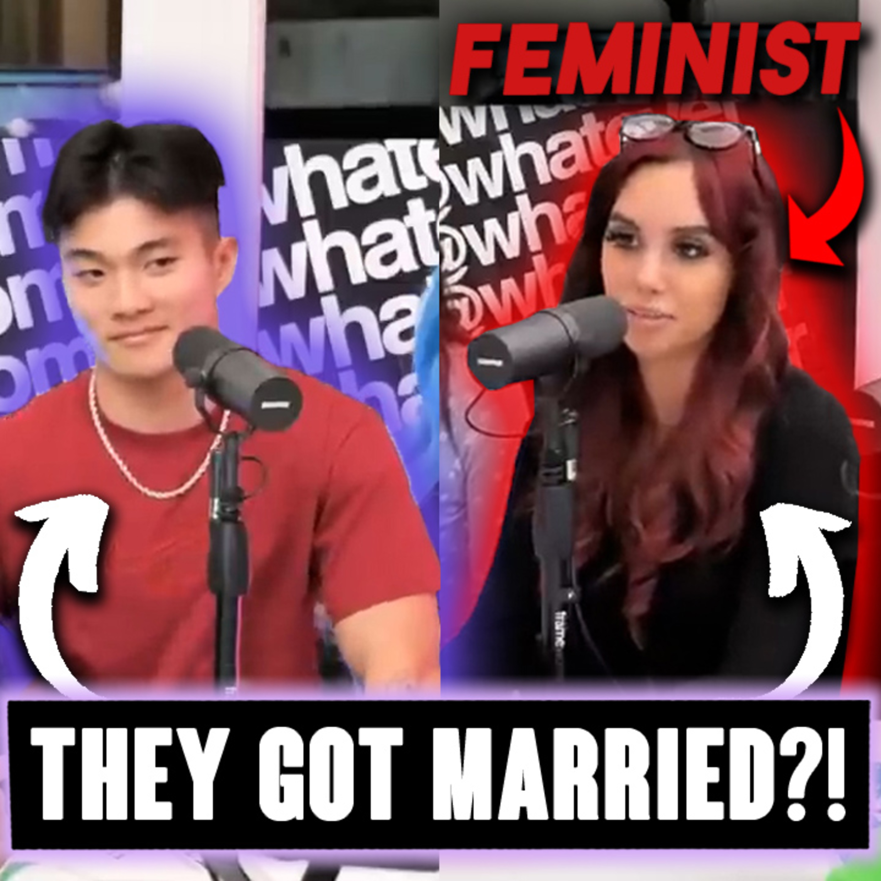FEMINIST GETS MARRIED FROM DATING PODCAST | @whatever Behind-the-Scenes episode artwork