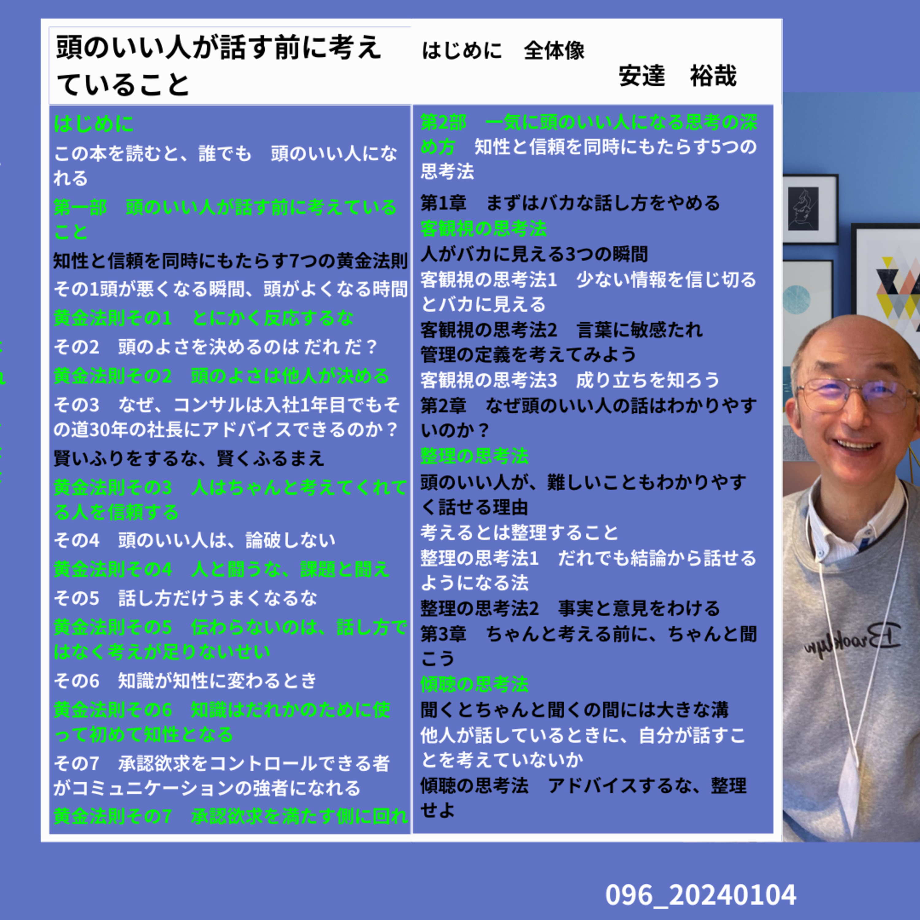 ０９６-20240104_頭のいい人が話す前に考えていること episode artwork