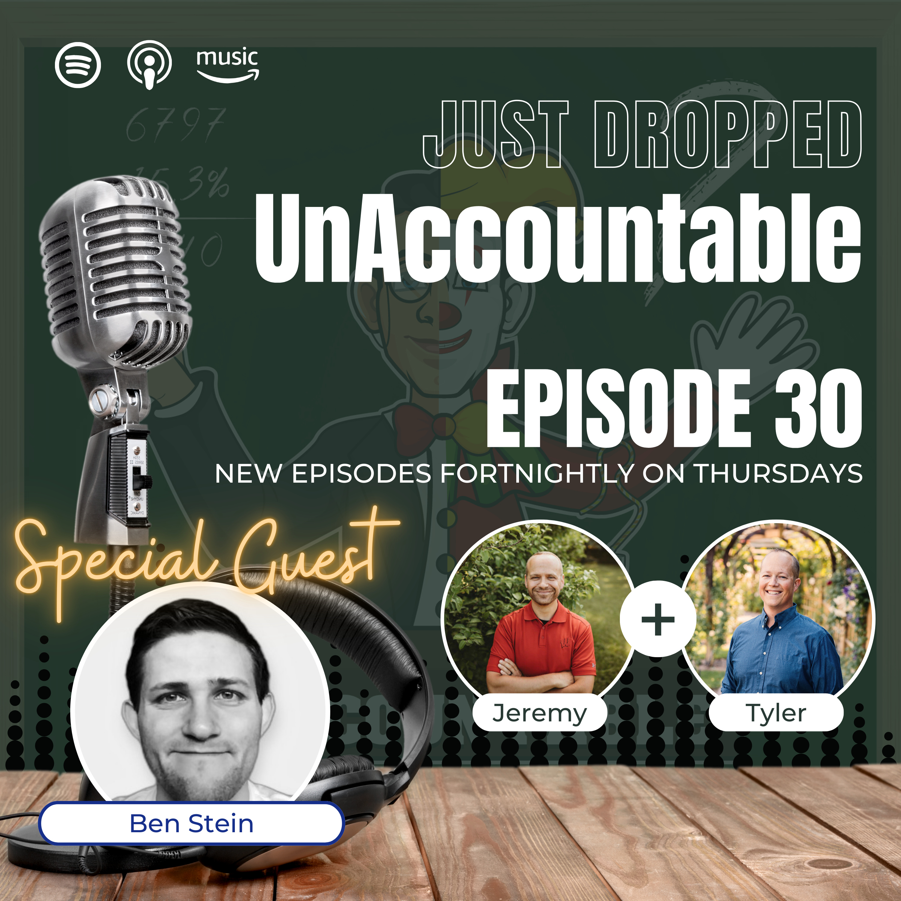 Ep. 30 Ben Stein Blows Our Minds, Tyler Pays His Kids, and Jeremy Outs a Nonprofit episode artwork