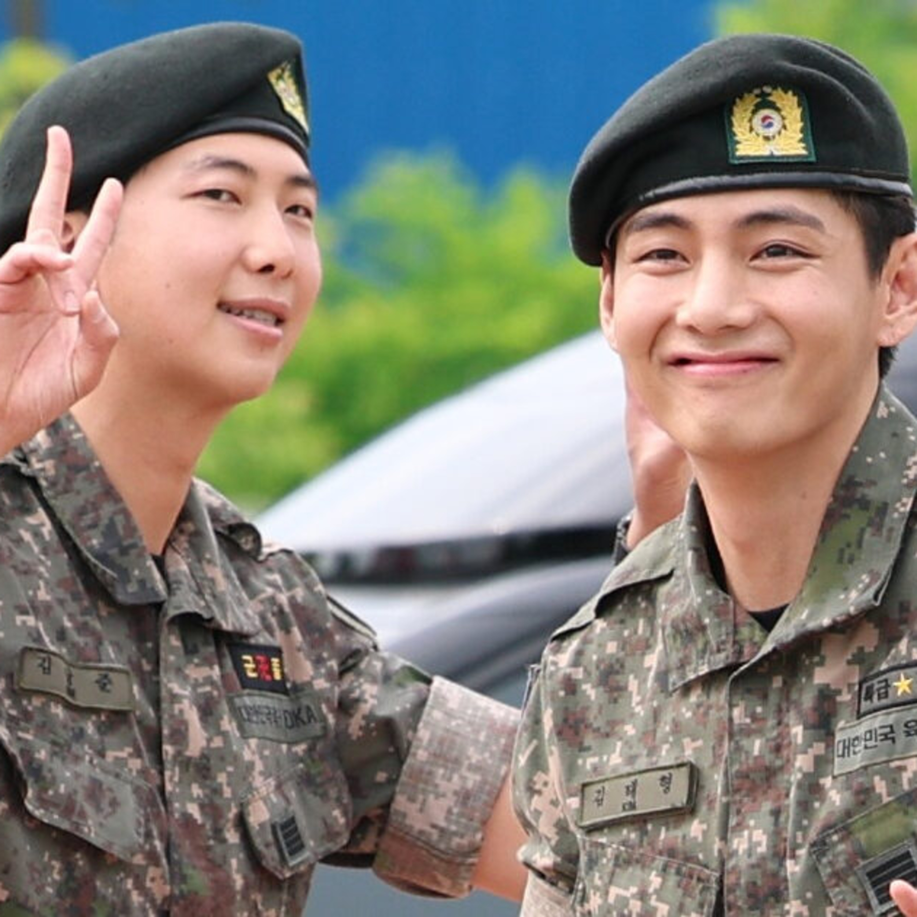 BTS’s V And RM Spark Massive Reactions Immediately After Military Discharge
