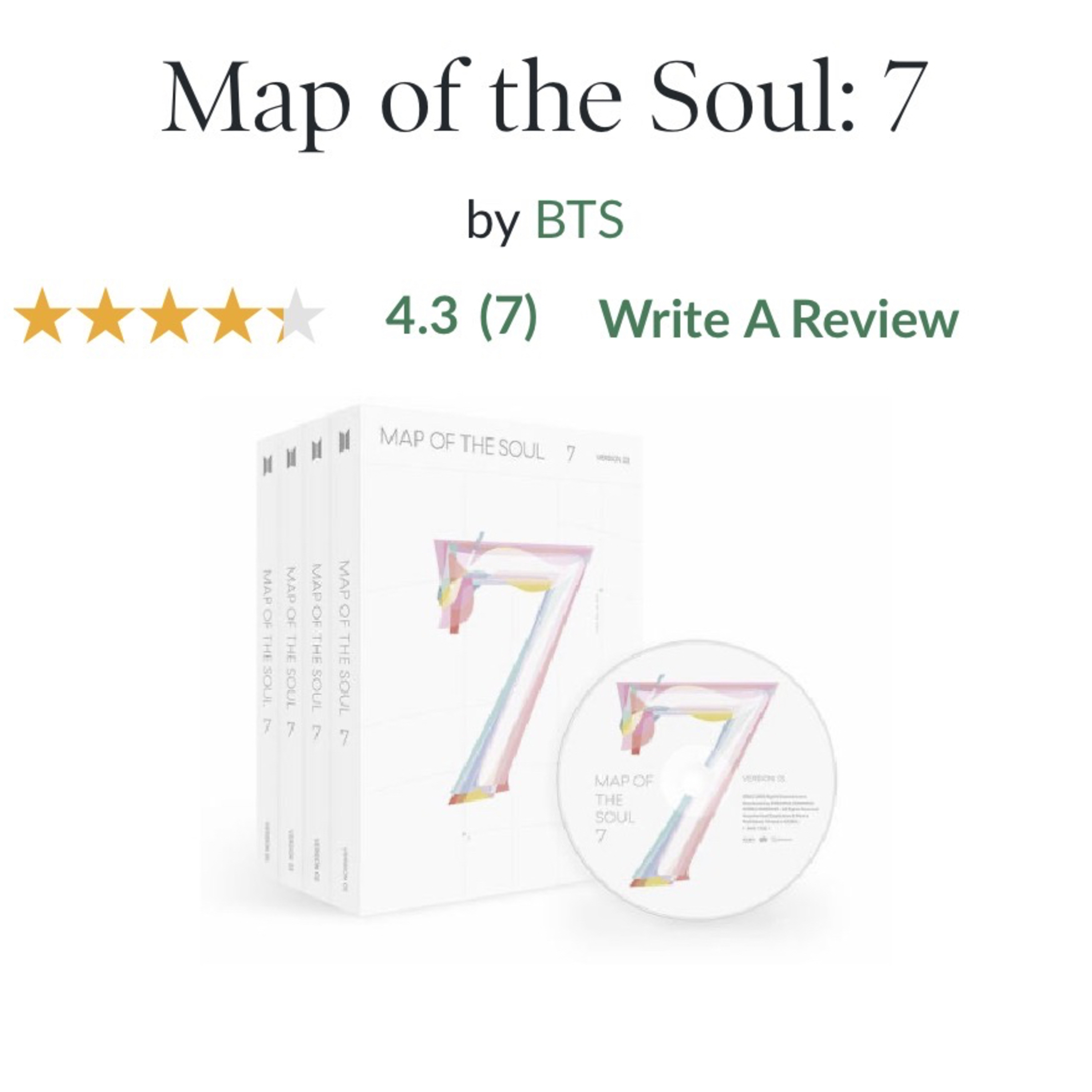 I had finally bought The last one BTS old album Map of the soul 7 Barnes and noble bookstore today