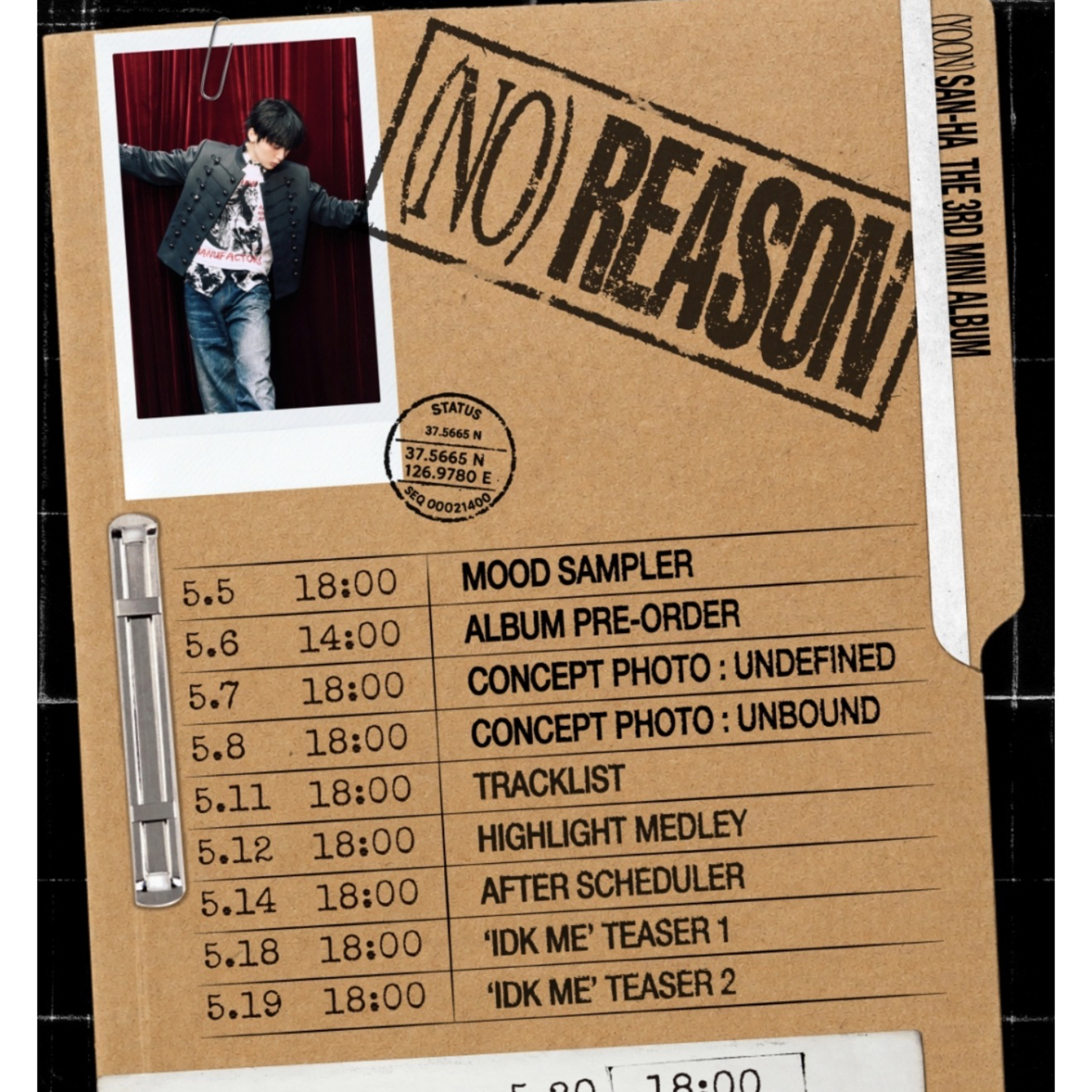 Astro Sanha mood teaser for 3rd mini album No Reason