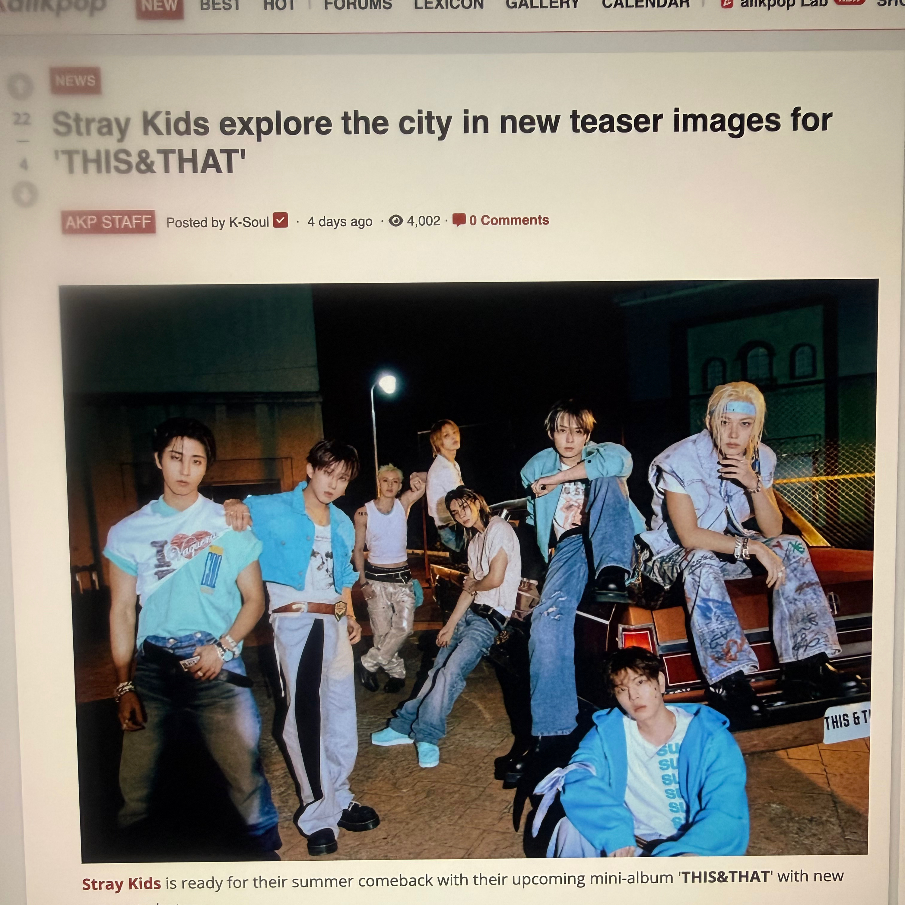Stray Kids Explore the City in a new teaser images for This and That new album August 1st