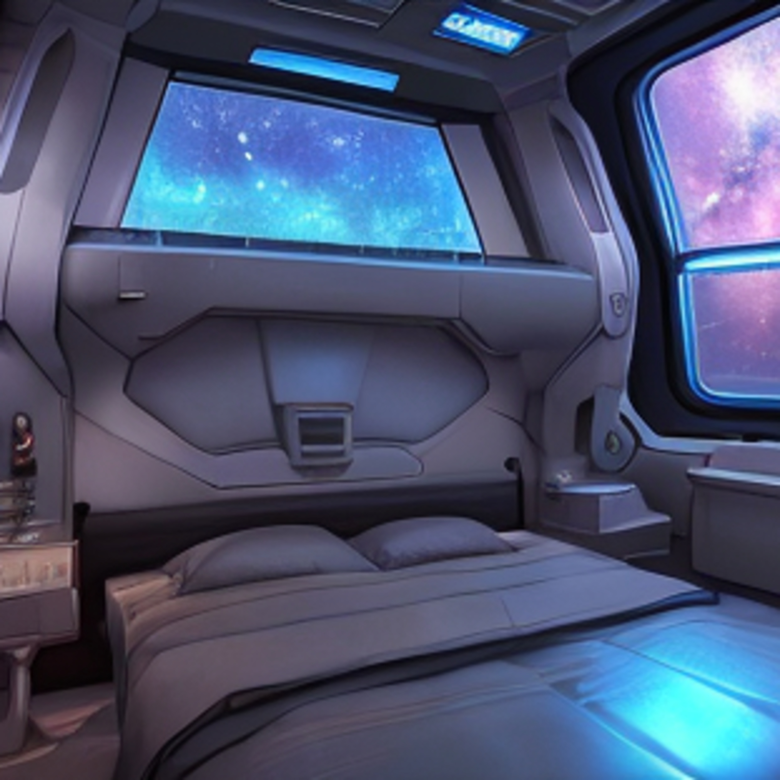 Spaceship Living Quarters Ambience Sound - 10 Hour White Noise For Sleeping