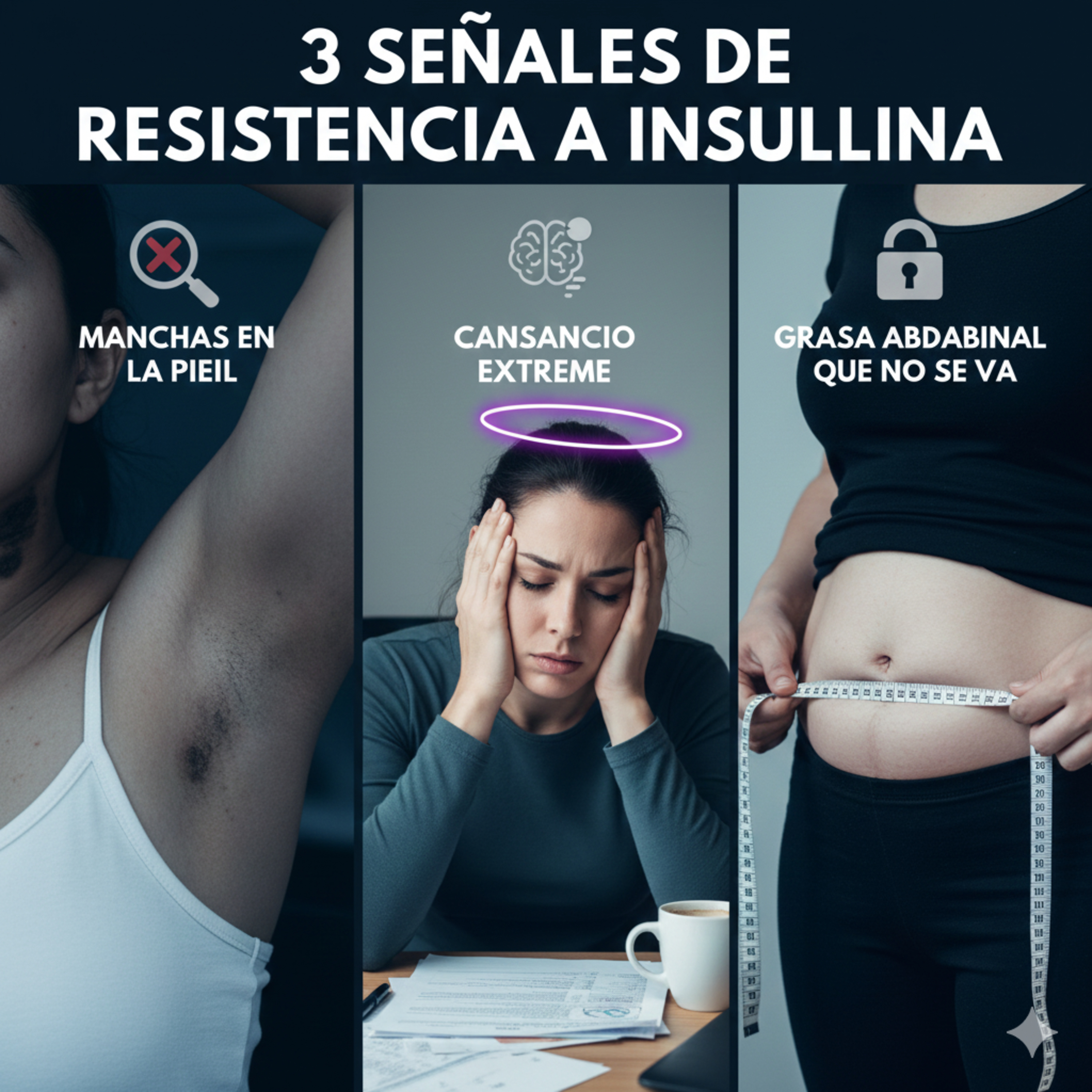 Si Tienes ESTAS 3 COSAS, tu Grasa es HORMONAL (Test Resistencia a la Insulina)