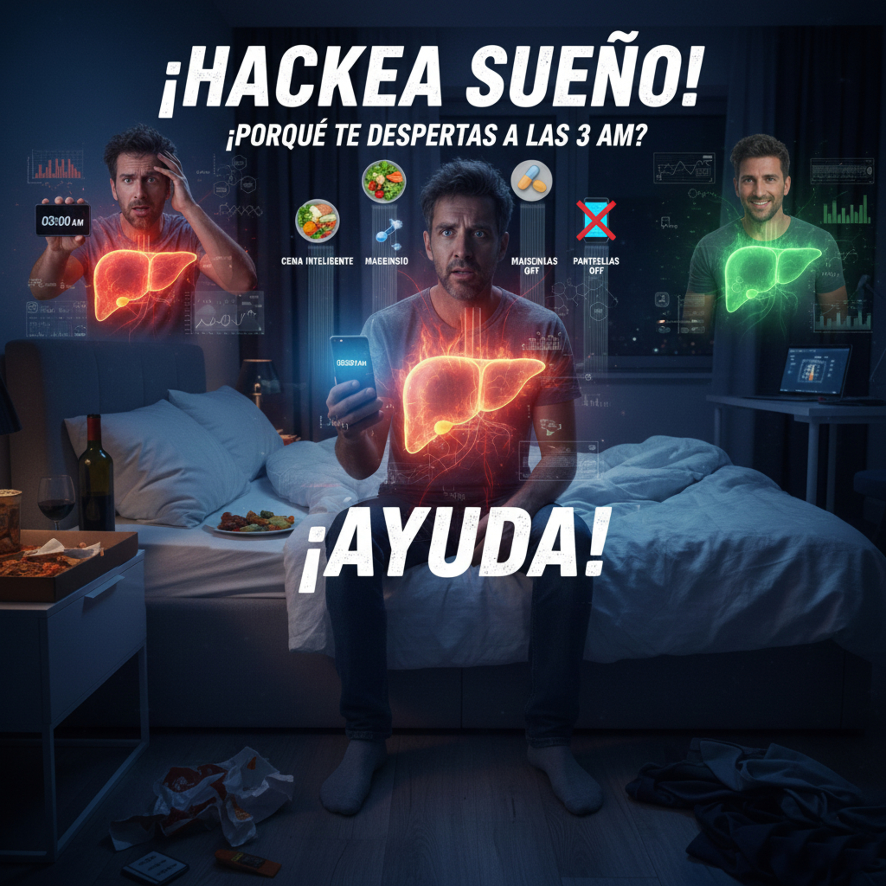 ¿DESPIERTO A LAS 3 AM? Tu Hígado te está dando una ALERTA BIOLÓGICA (Protocolo Spartano)