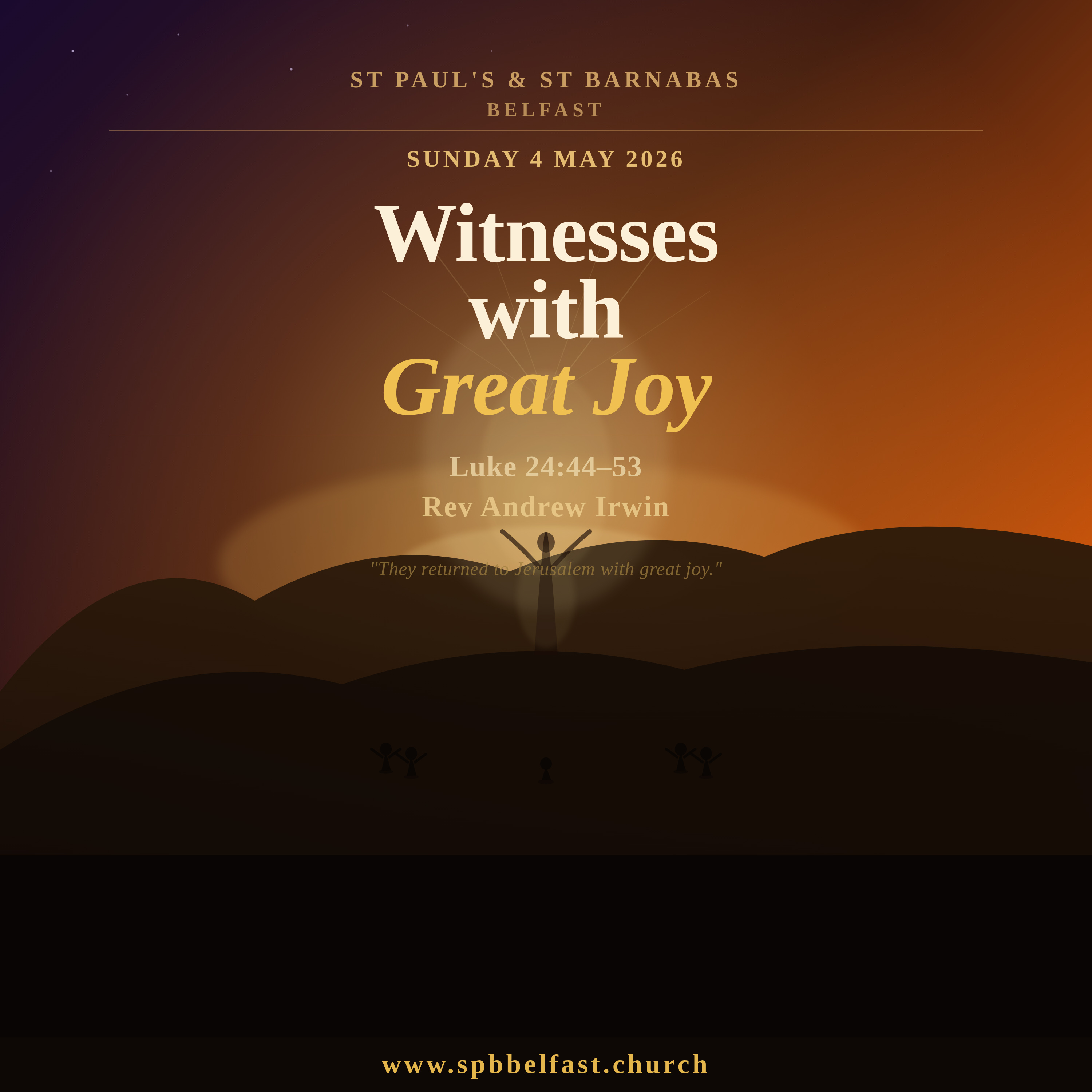 SPB Sermons | Sunday 17th May 2026 | Luke 24:33-46 || Witnesses with Great Joy episode artwork