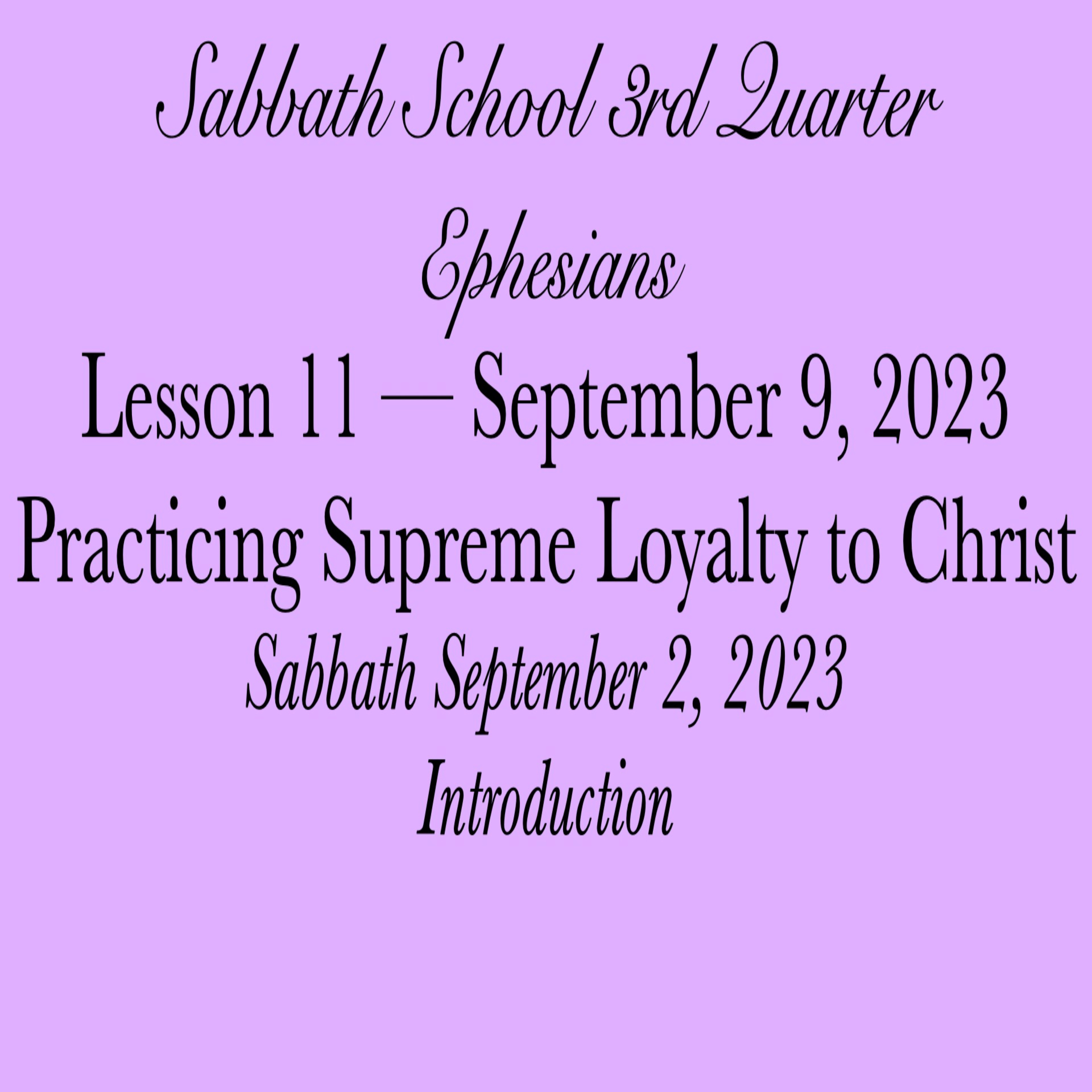 Pastor Obed Matus — Sabbath School Bible Study Guide — Seventh-day Adventist Church