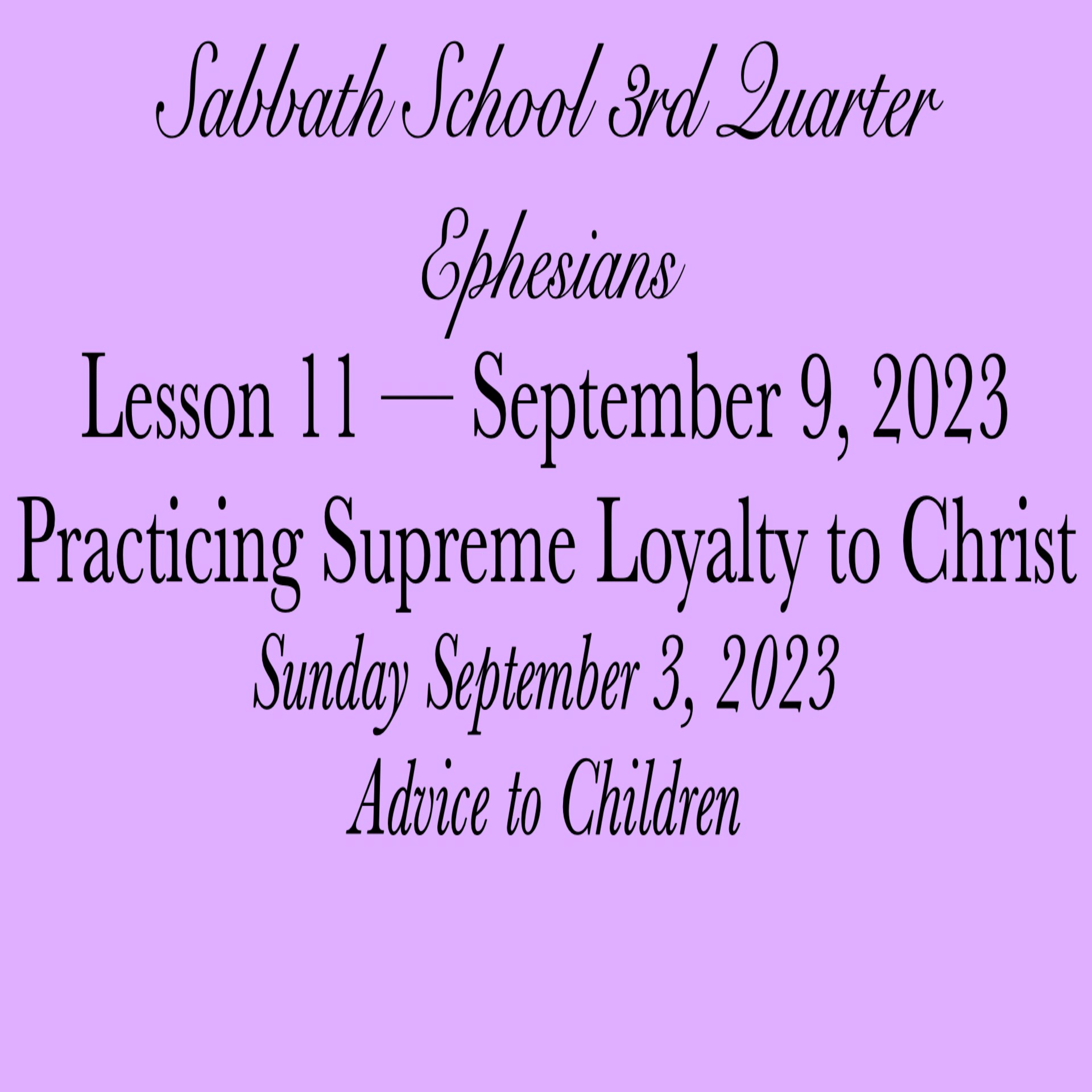 Pastor Obed Matus — Sabbath School Bible Study Guide — Seventh-day Adventist Church
