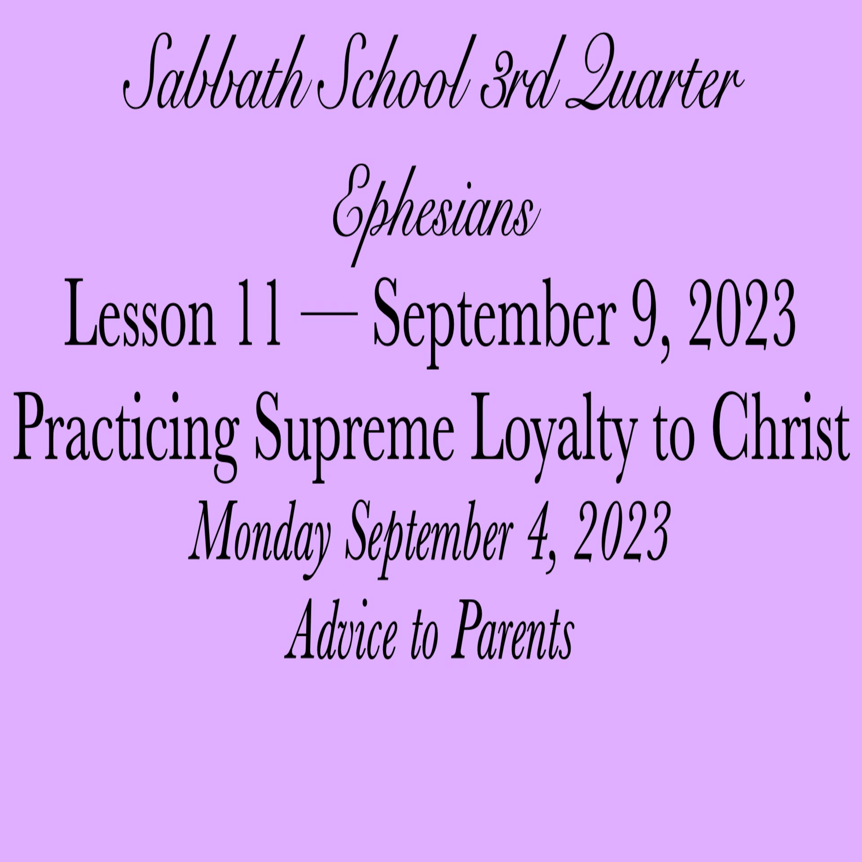 Pastor Obed Matus — Sabbath School Bible Study Guide — Seventh-day Adventist Church