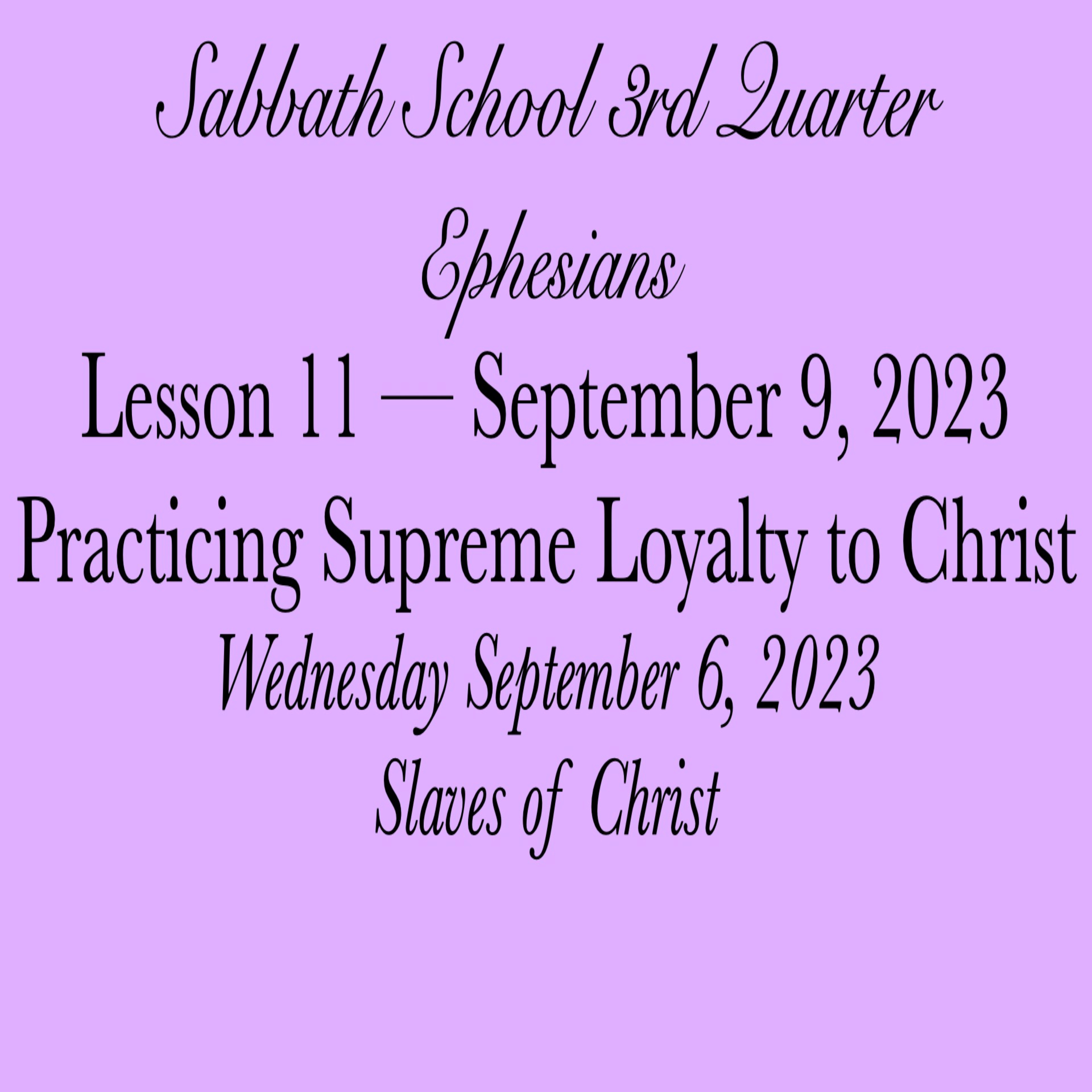 Pastor Obed Matus — Sabbath School Bible Study Guide — Seventh-day Adventist Church