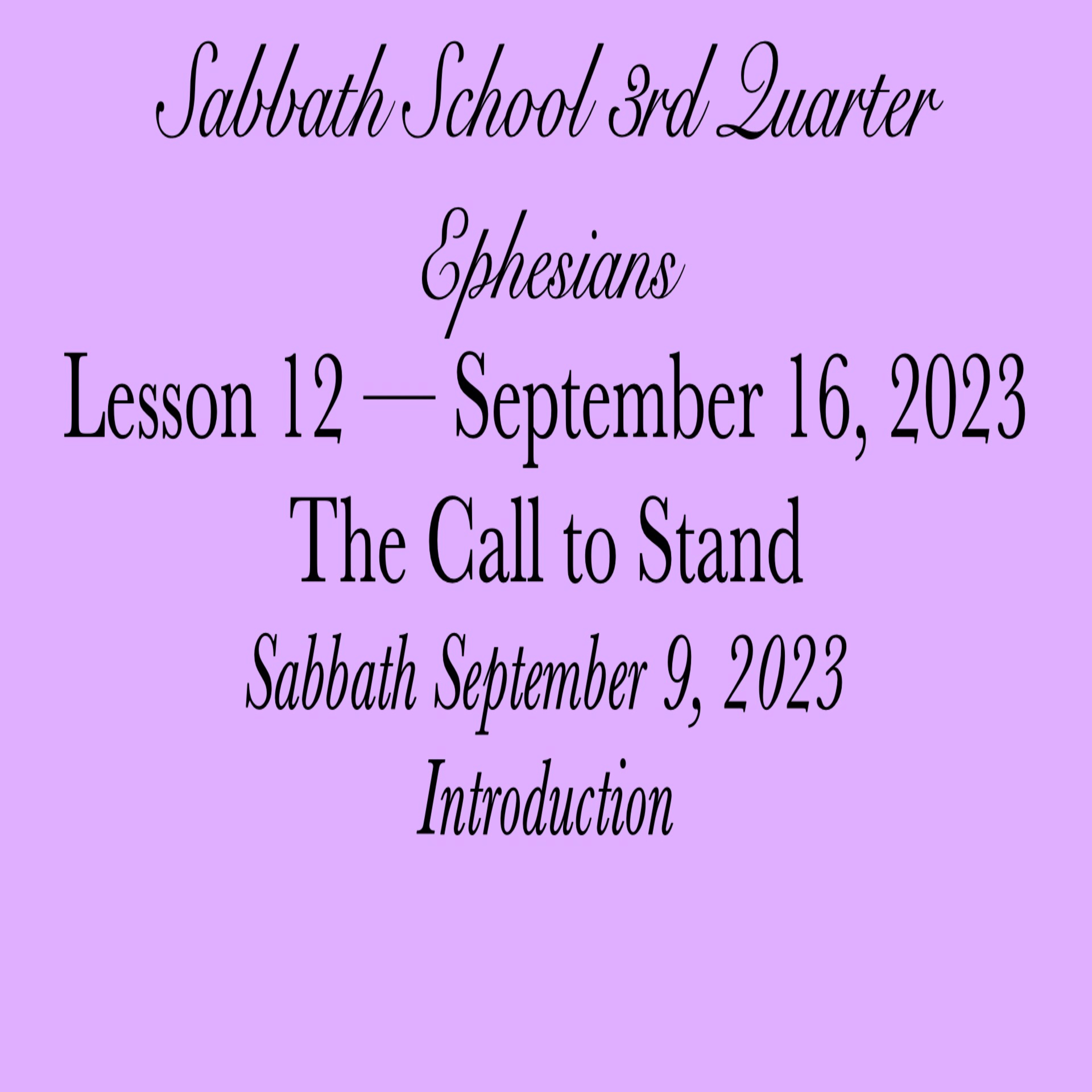 Pastor Obed Matus — Sabbath School Bible Study Guide — Seventh-day Adventist Church