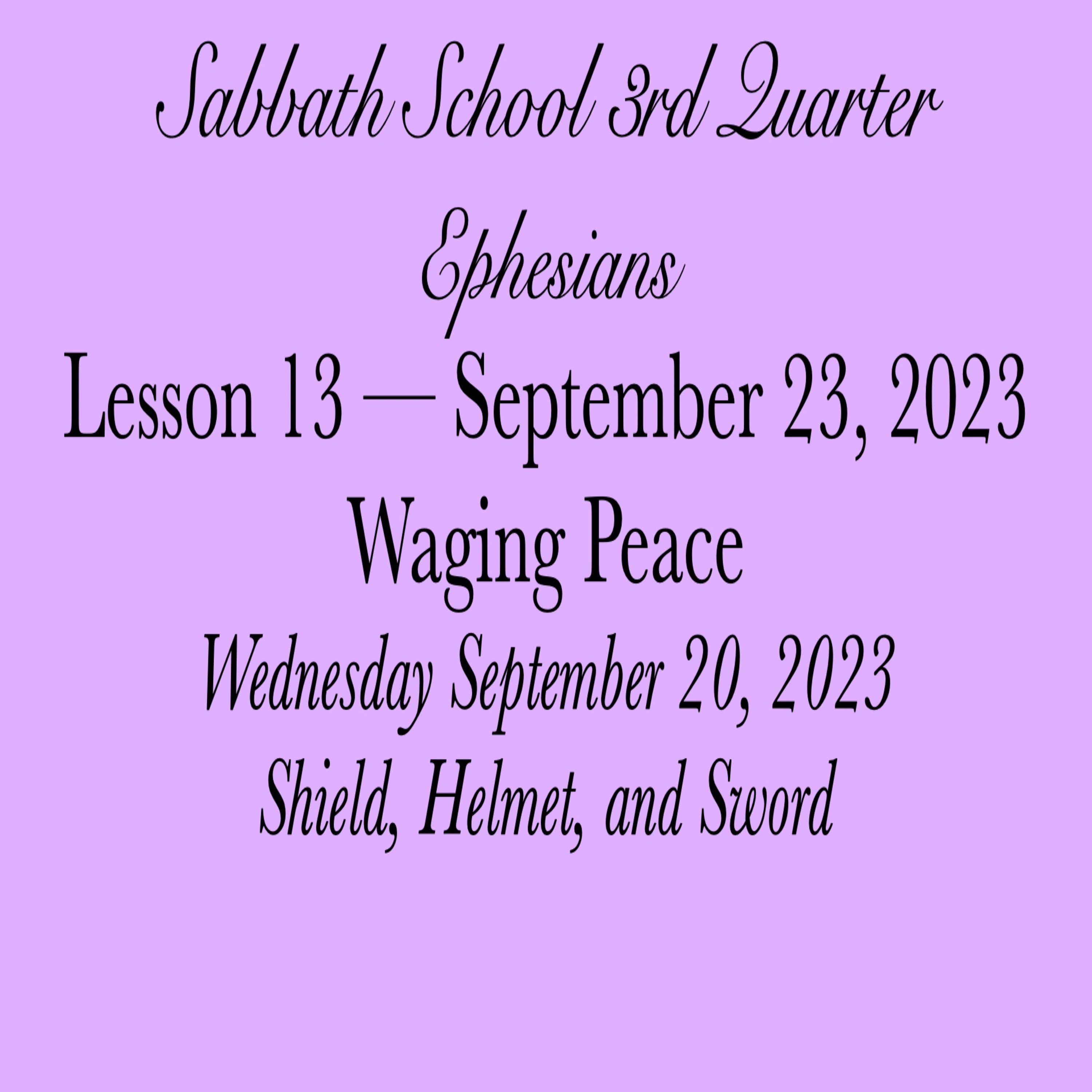 Pastor Obed Matus — Sabbath School Bible Study Guide — Seventh-day Adventist Church