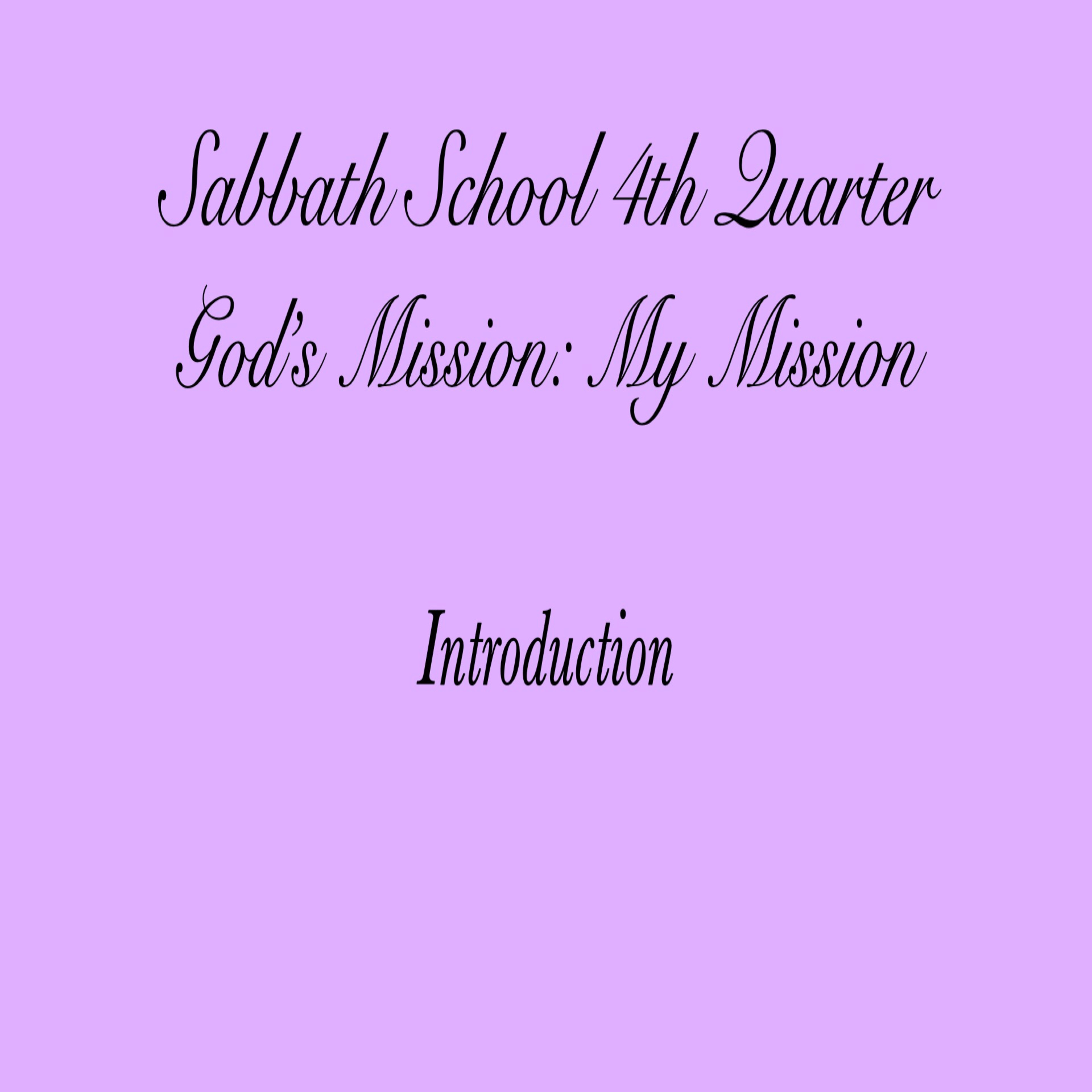 Pastor Obed Matus — Sabbath School Bible Study Guide — Seventh-day Adventist Church