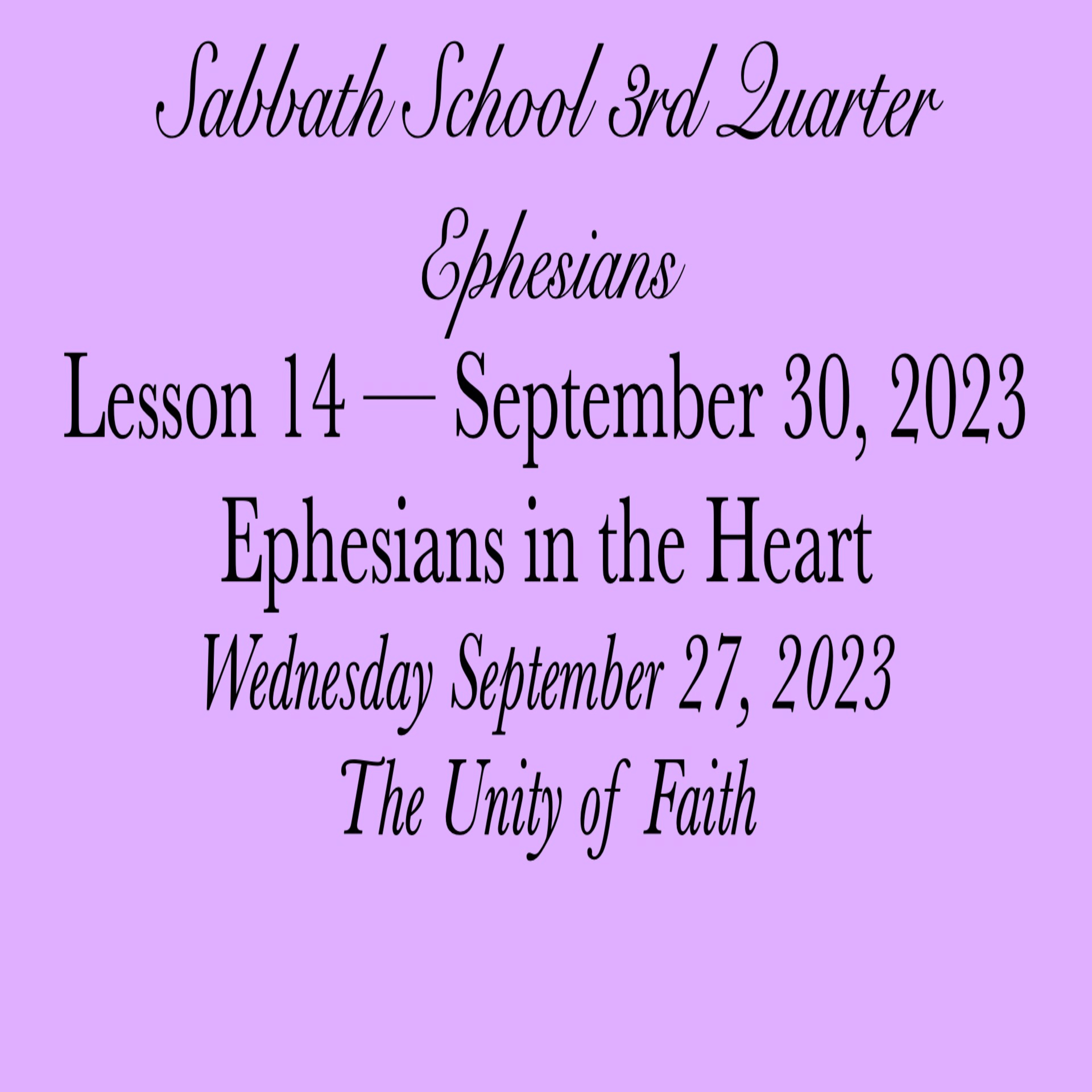 Pastor Obed Matus — Sabbath School Bible Study Guide — Seventh-day Adventist Church