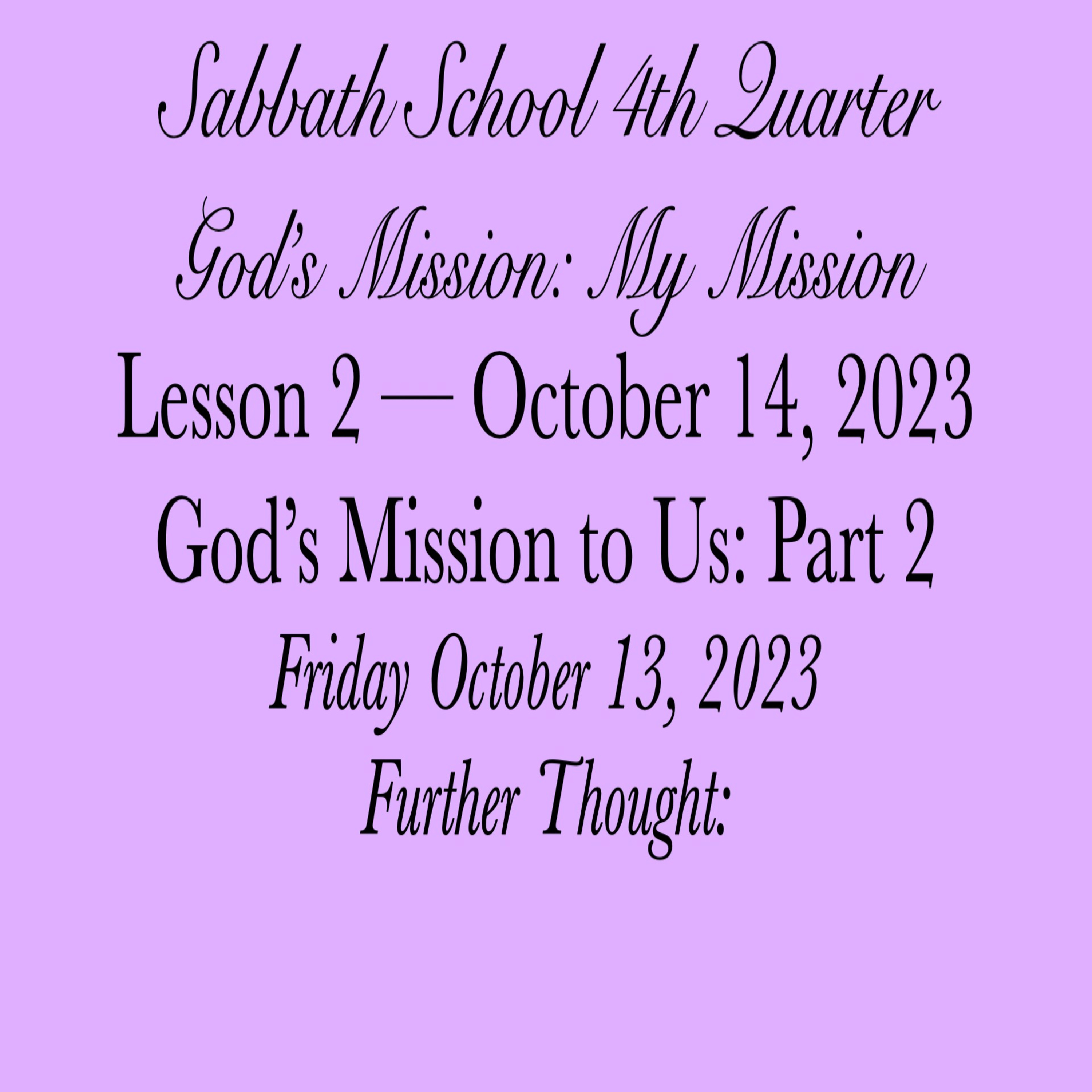 Pastor Obed Matus — Sabbath School Bible Study Guide — Seventh-day Adventist Church
