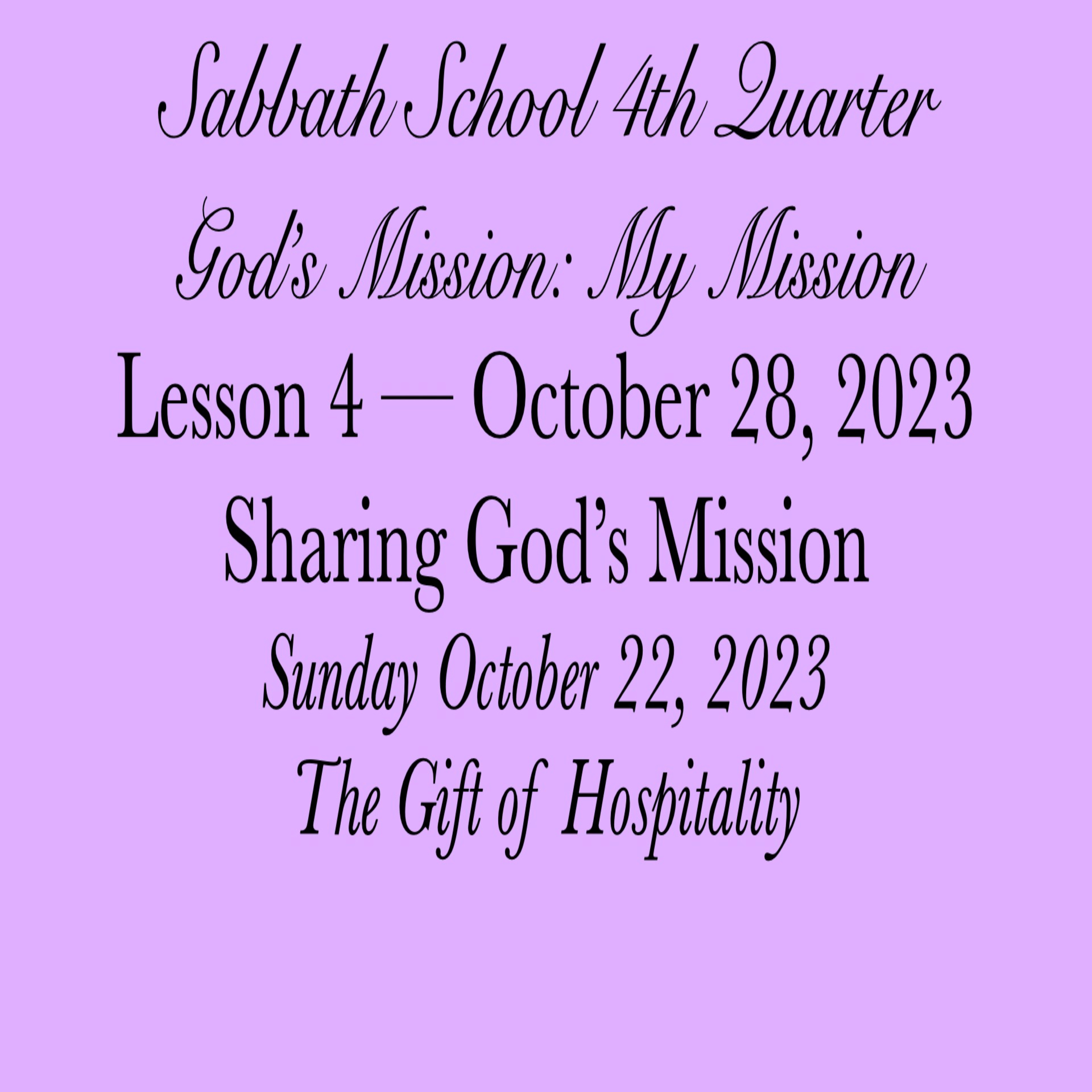 Pastor Obed Matus — Sabbath School Bible Study Guide — Seventh-day Adventist Church