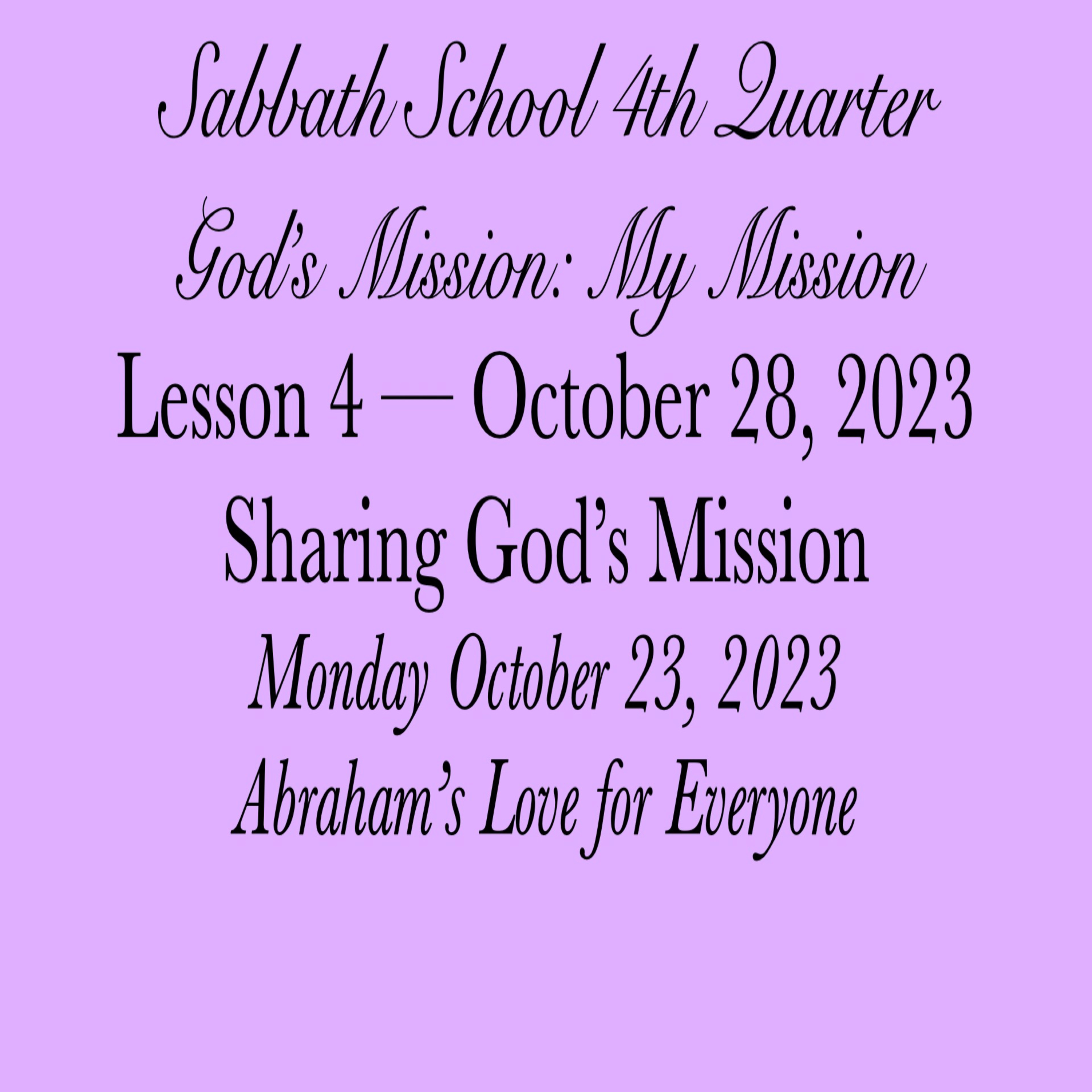 Pastor Obed Matus — Sabbath School Bible Study Guide — Seventh-day Adventist Church