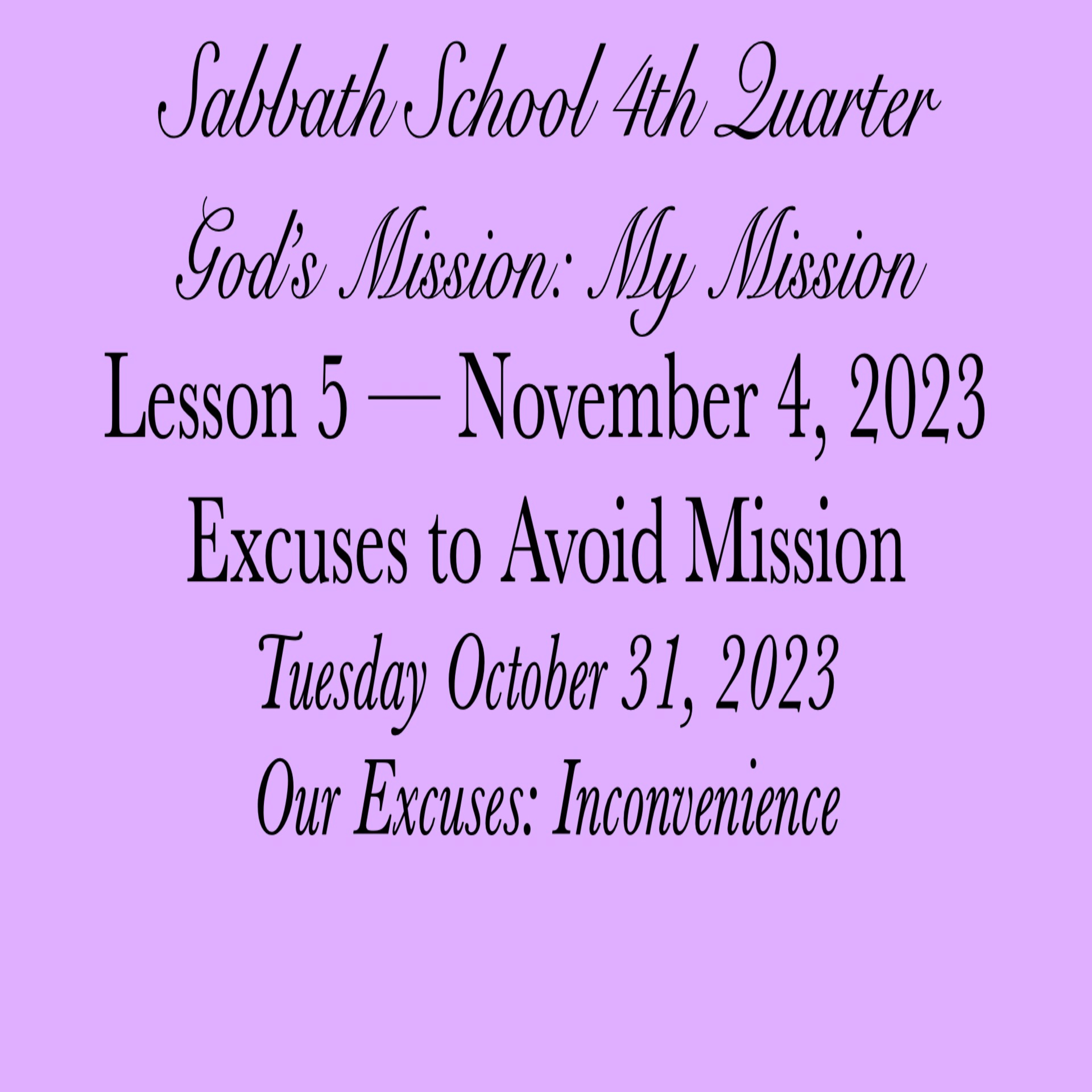 Pastor Obed Matus — Sabbath School Bible Study Guide — Seventh-day Adventist Church