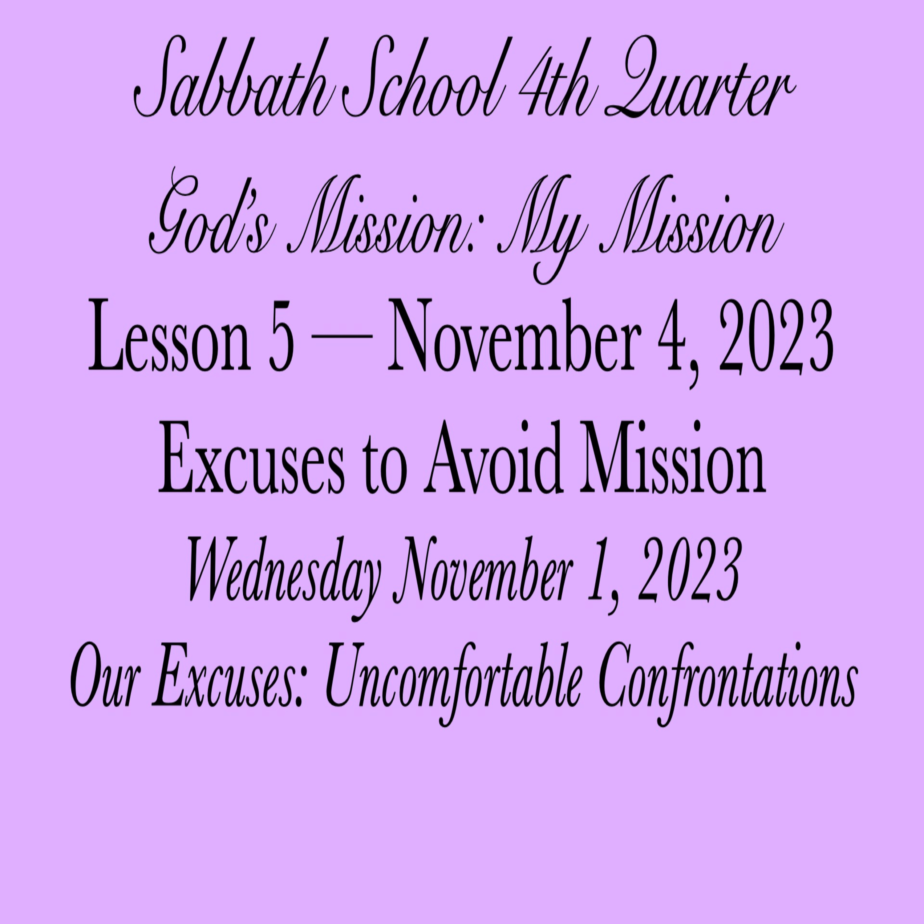 Pastor Obed Matus — Sabbath School Bible Study Guide — Seventh-day Adventist Church