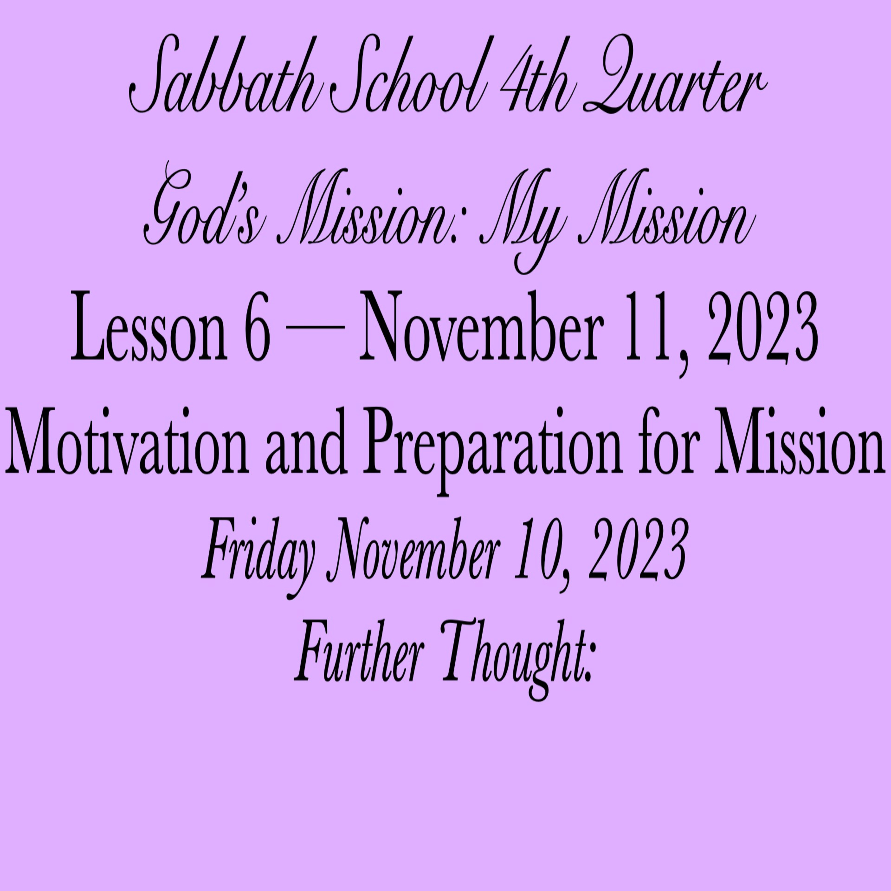 Pastor Obed Matus — Sabbath School Bible Study Guide — Seventh-day Adventist Church