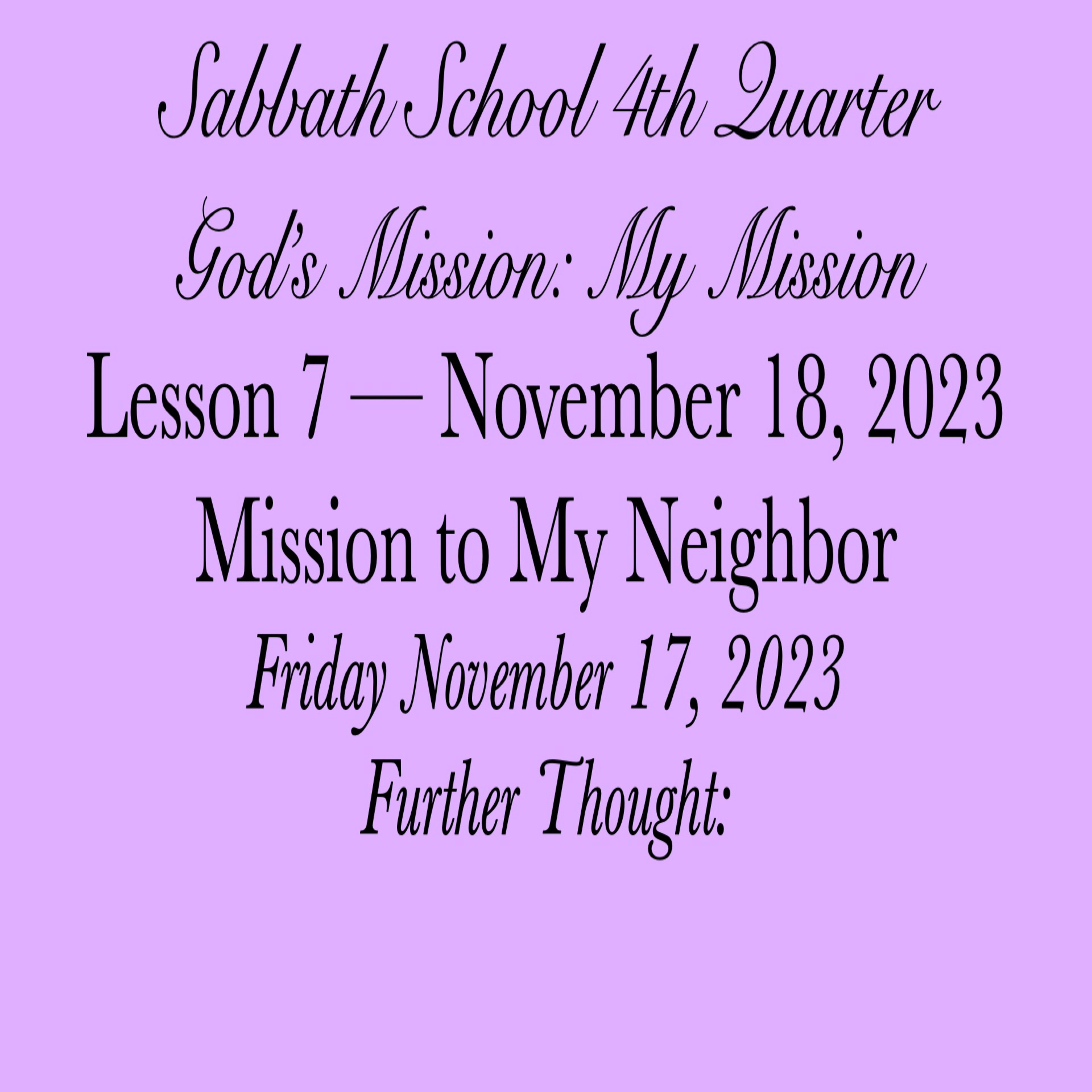 Pastor Obed Matus — Sabbath School Bible Study Guide — Seventh-day Adventist Church