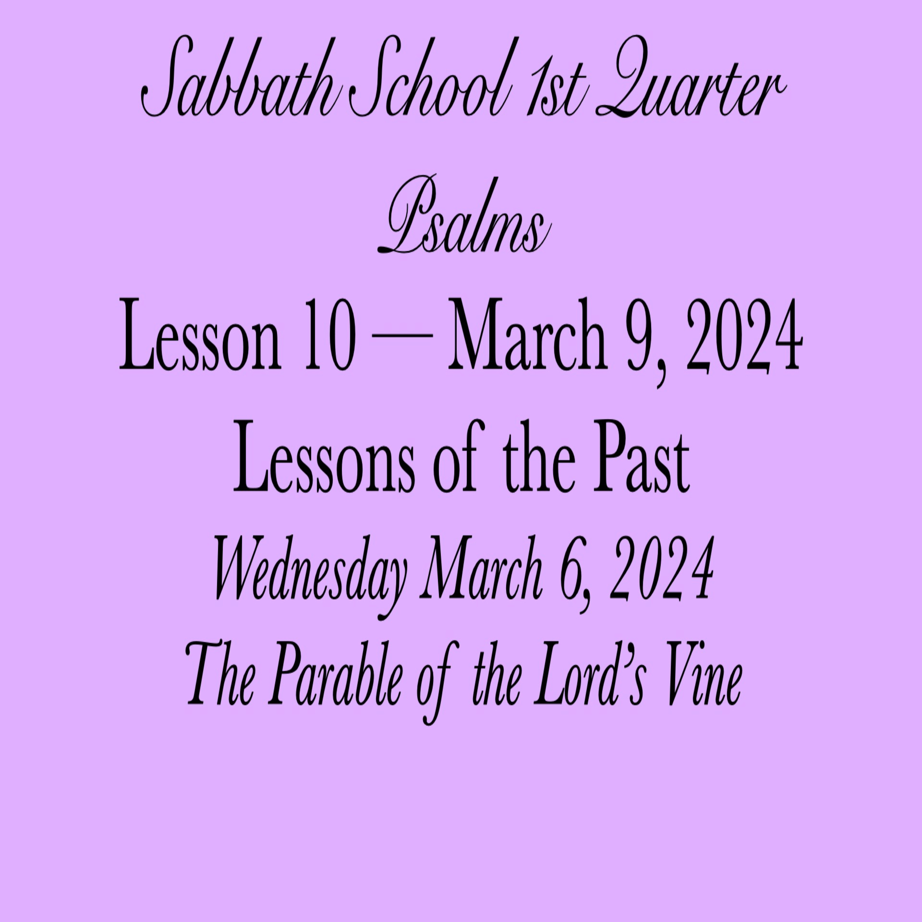 Pastor Obed Matus — Sabbath School Bible Study Guide — Seventh-day Adventist Church