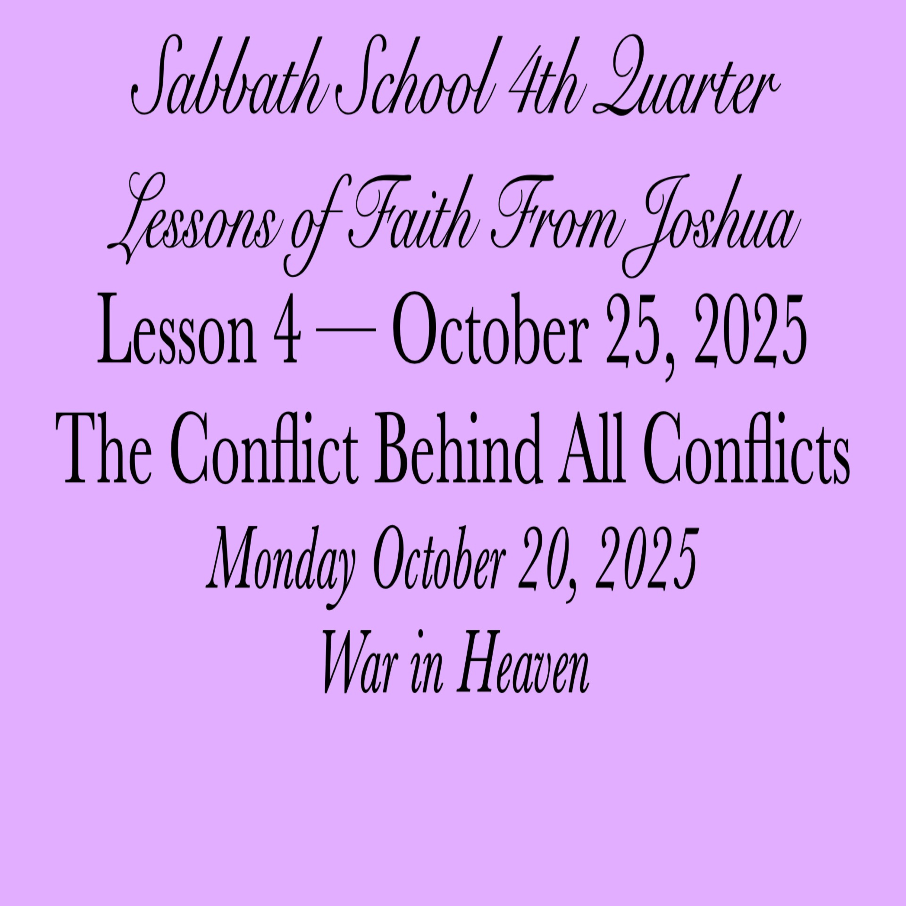The Conflict Behind All Conflicts — War in Heaven
