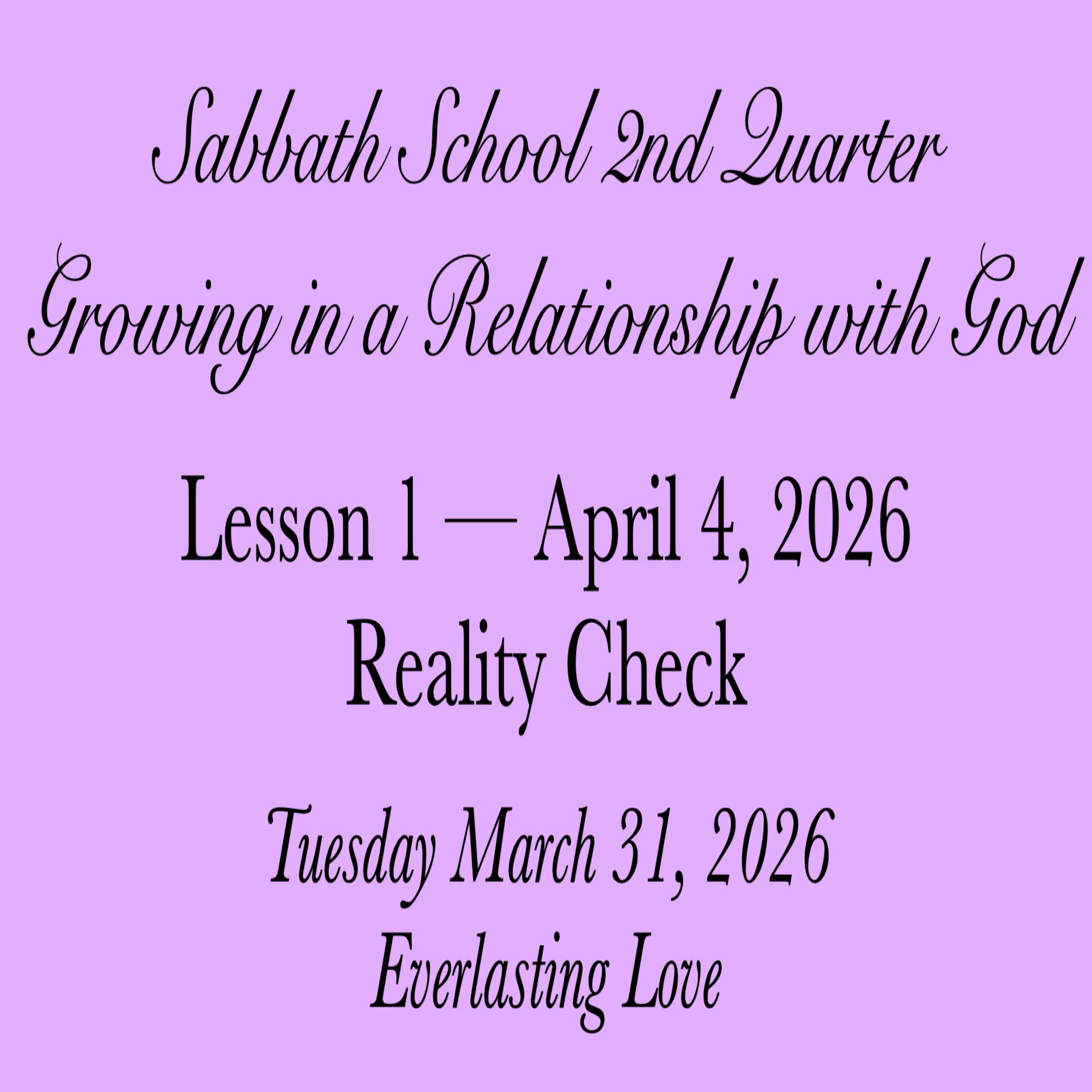 Reality Check — Everlasting Love