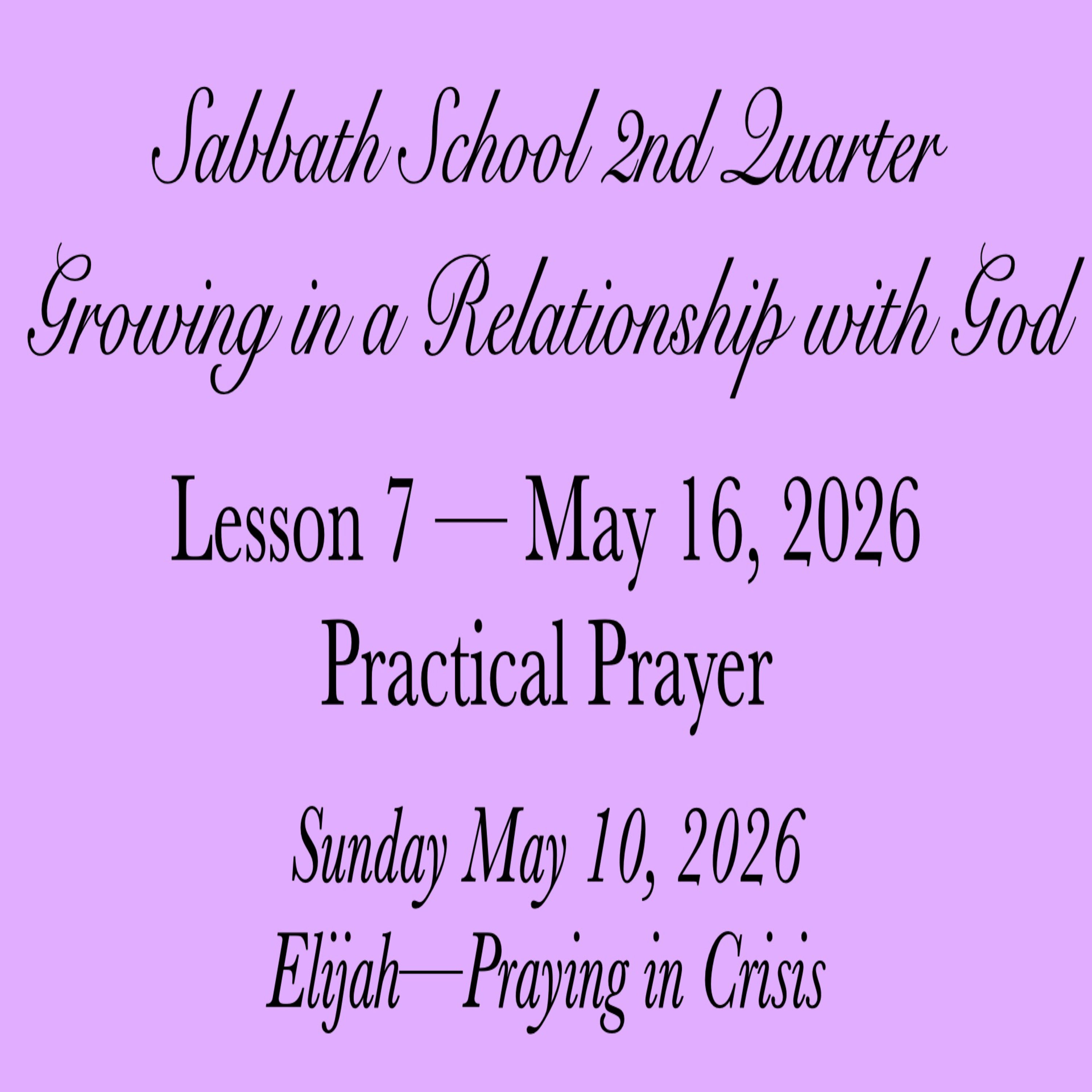 Practical Prayer — Elijah—Praying in Crisis episode artwork
