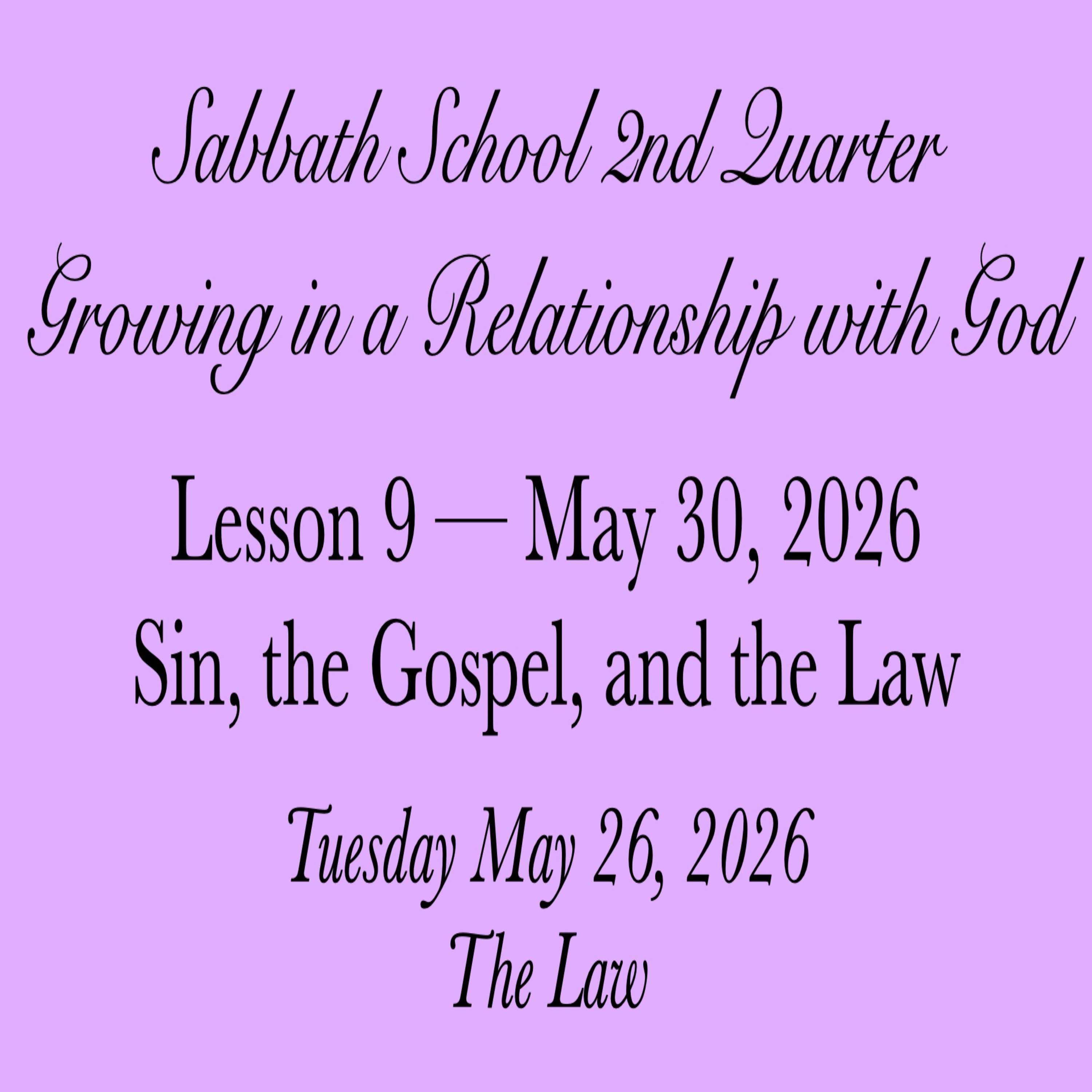 Sin, the Gospel, and the Law — The Law episode artwork