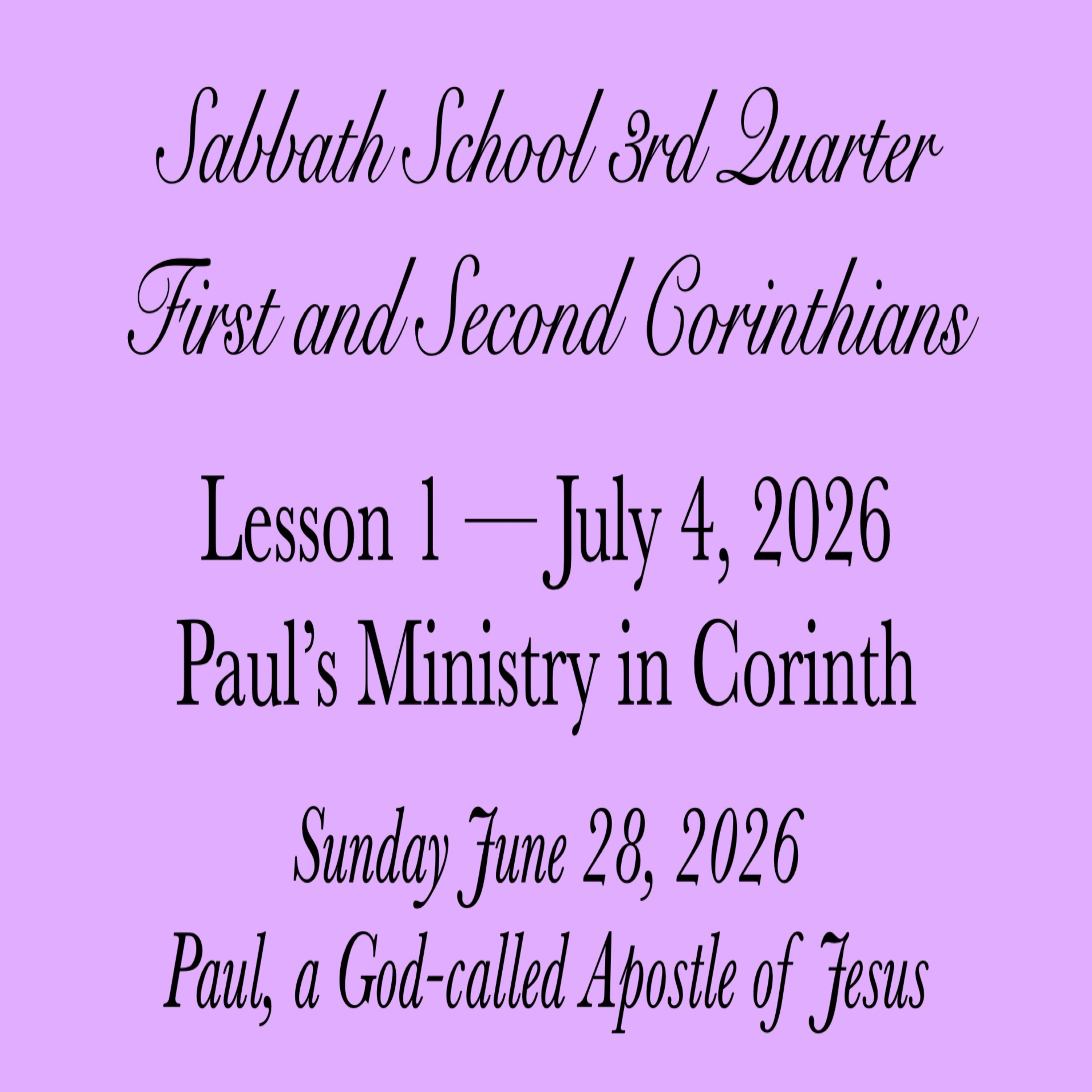 Paul’s Ministry in Corinth — Paul, a God-called Apostle of Jesus episode artwork