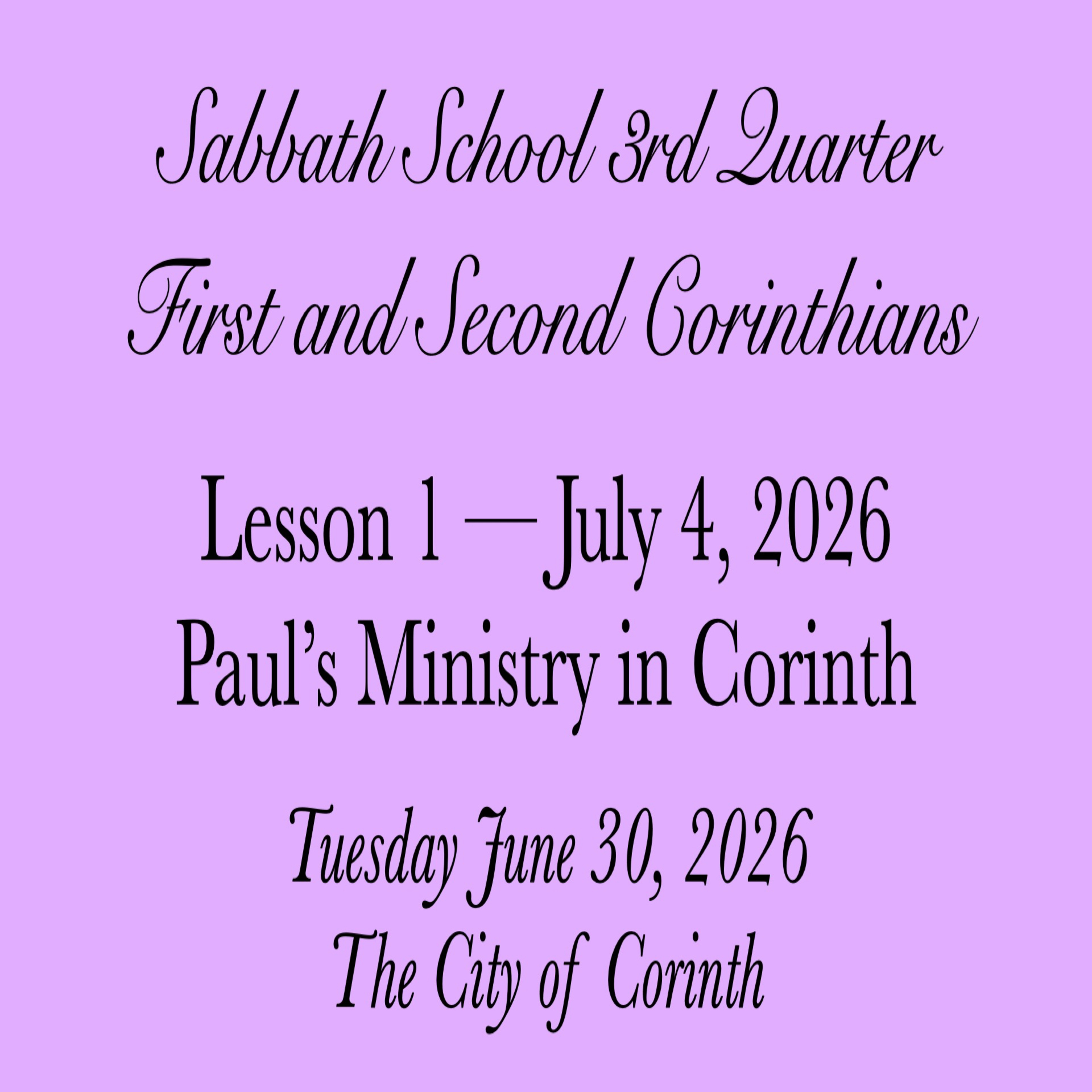 Paul’s Ministry in Corinth — The City of Corinth episode artwork