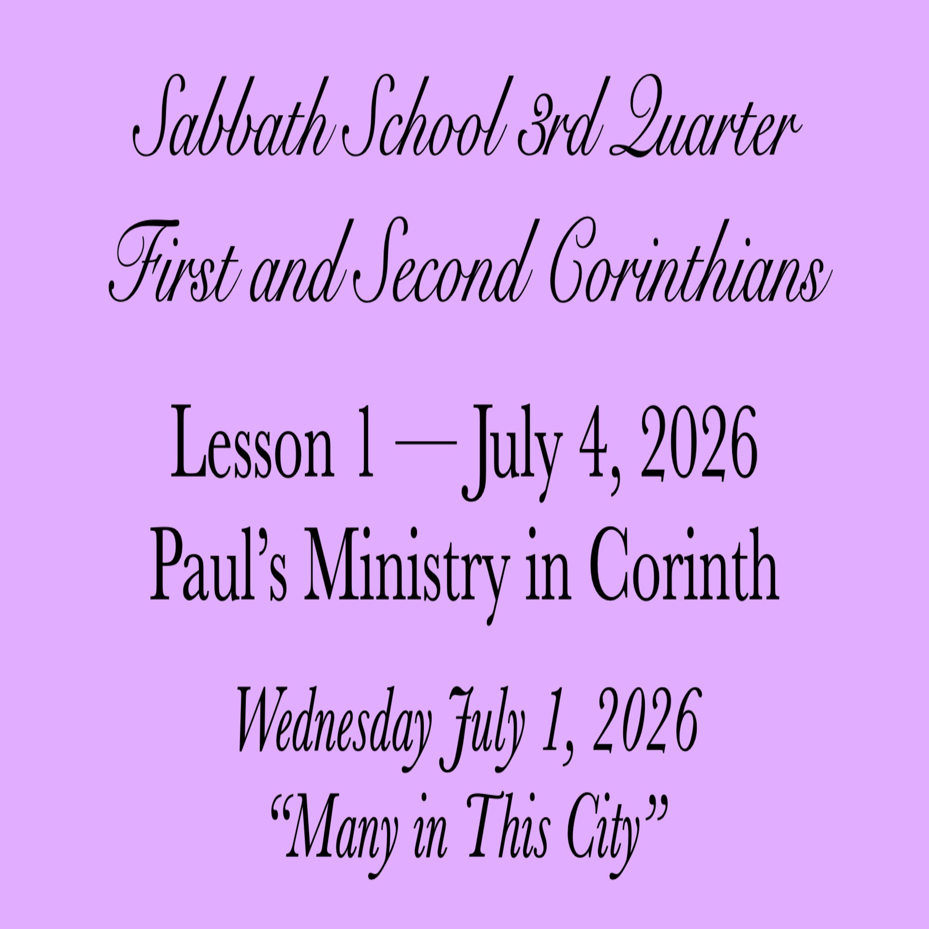 Paul’s Ministry in Corinth — “Many in This City” episode artwork